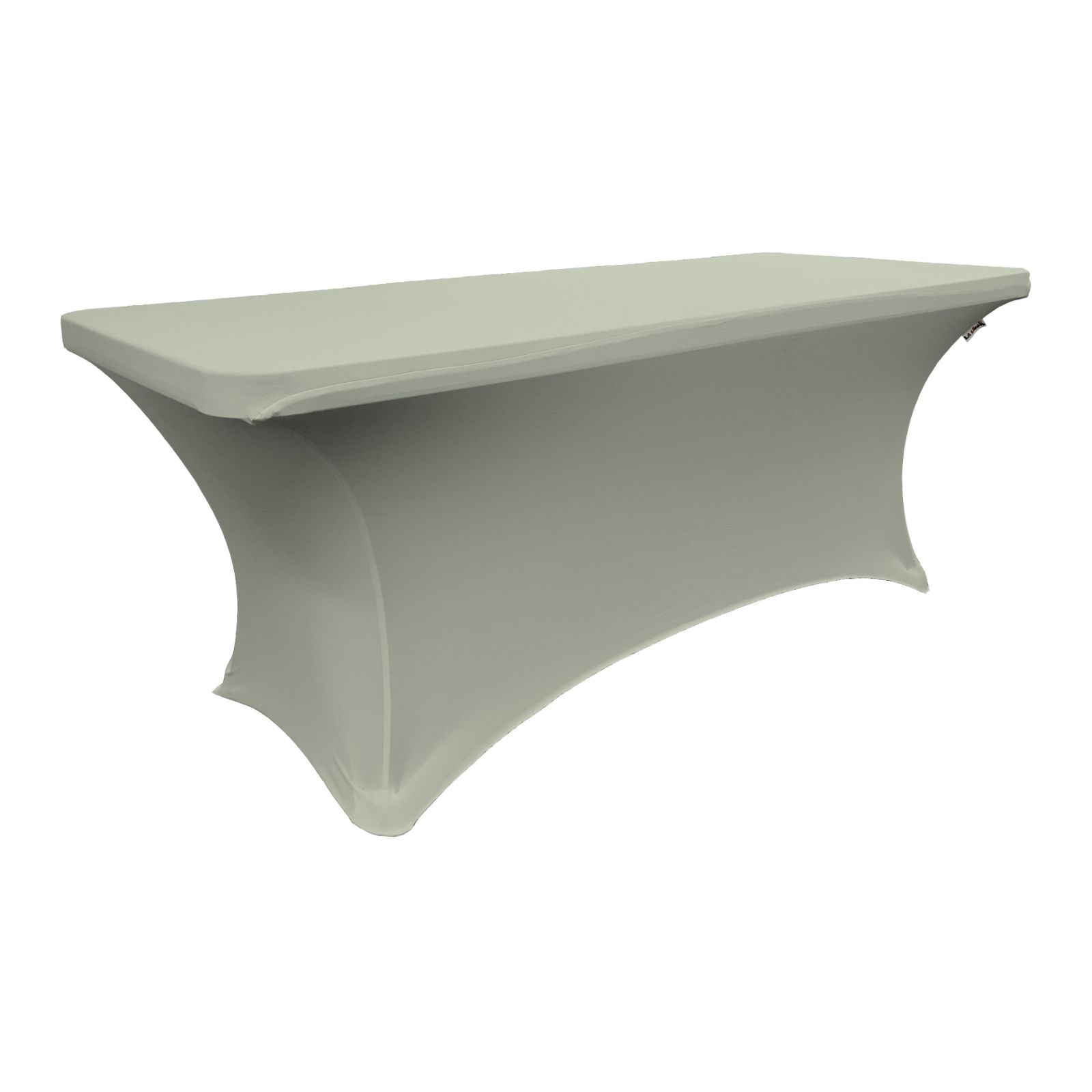 Slickblue Rectangular Spandex Table Cover with Wrinkle Resistant Fabric Fitted Table Cover for Wedding Event and Display - Multiple Sizes and Color Options