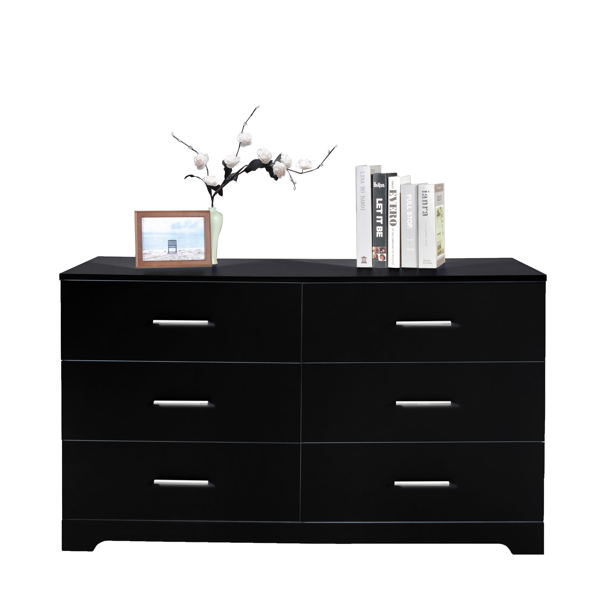 Winado Black 6 -Drawer Standard dresser