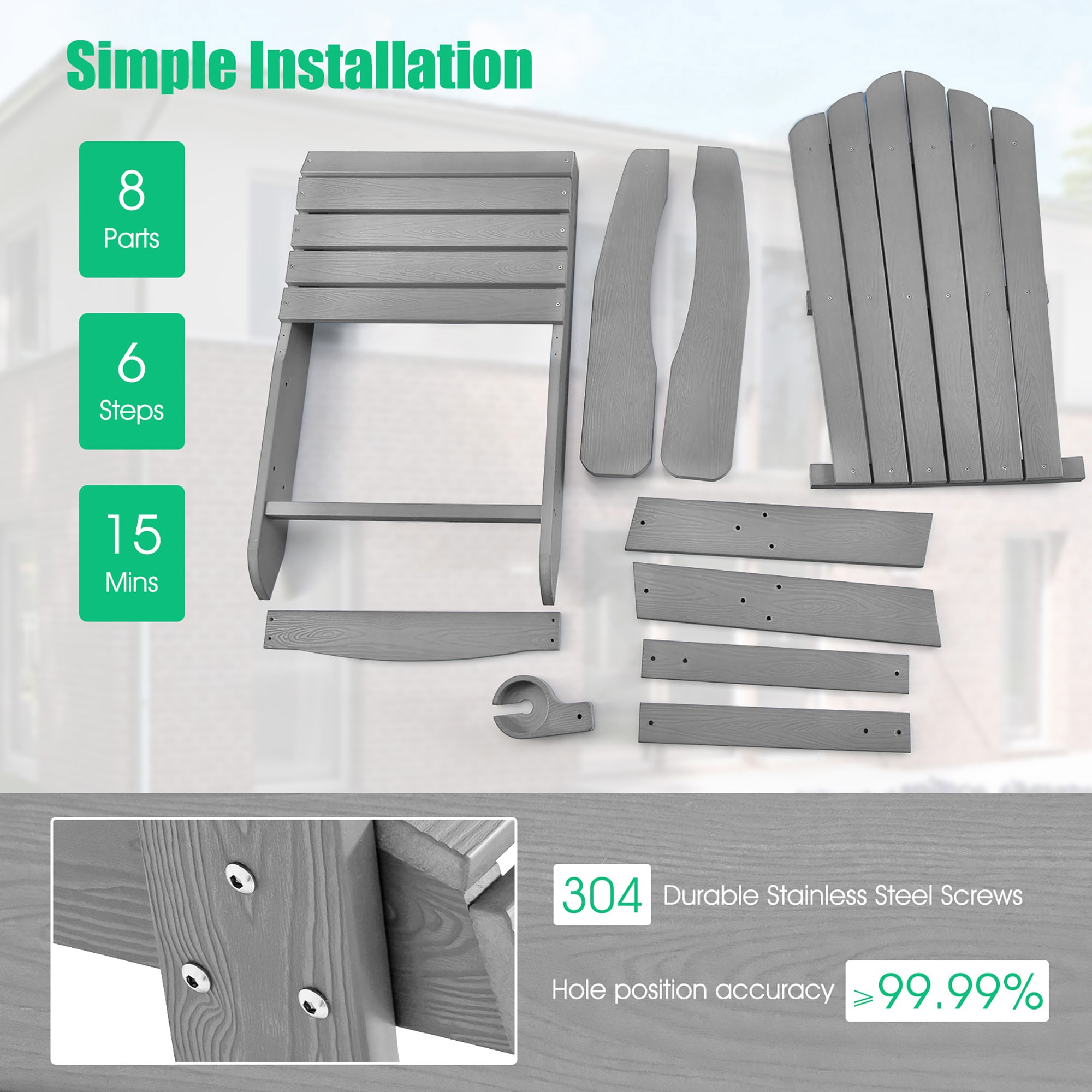 Costway NP10983SL Patio-Chairs - View #3