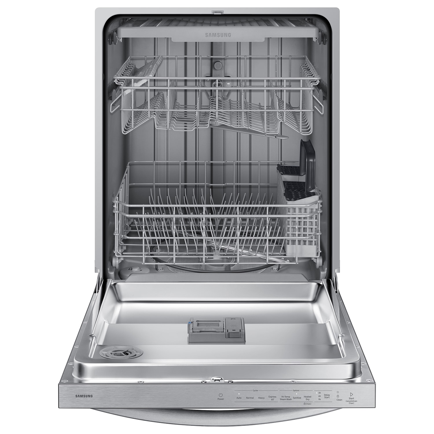 Samsung Top Control 24-in Built-In Dishwasher With Third Rack (Fingerprint  Resistant Stainless Steel) ENERGY STAR, 51-dBA in the Built-In Dishwashers  department at