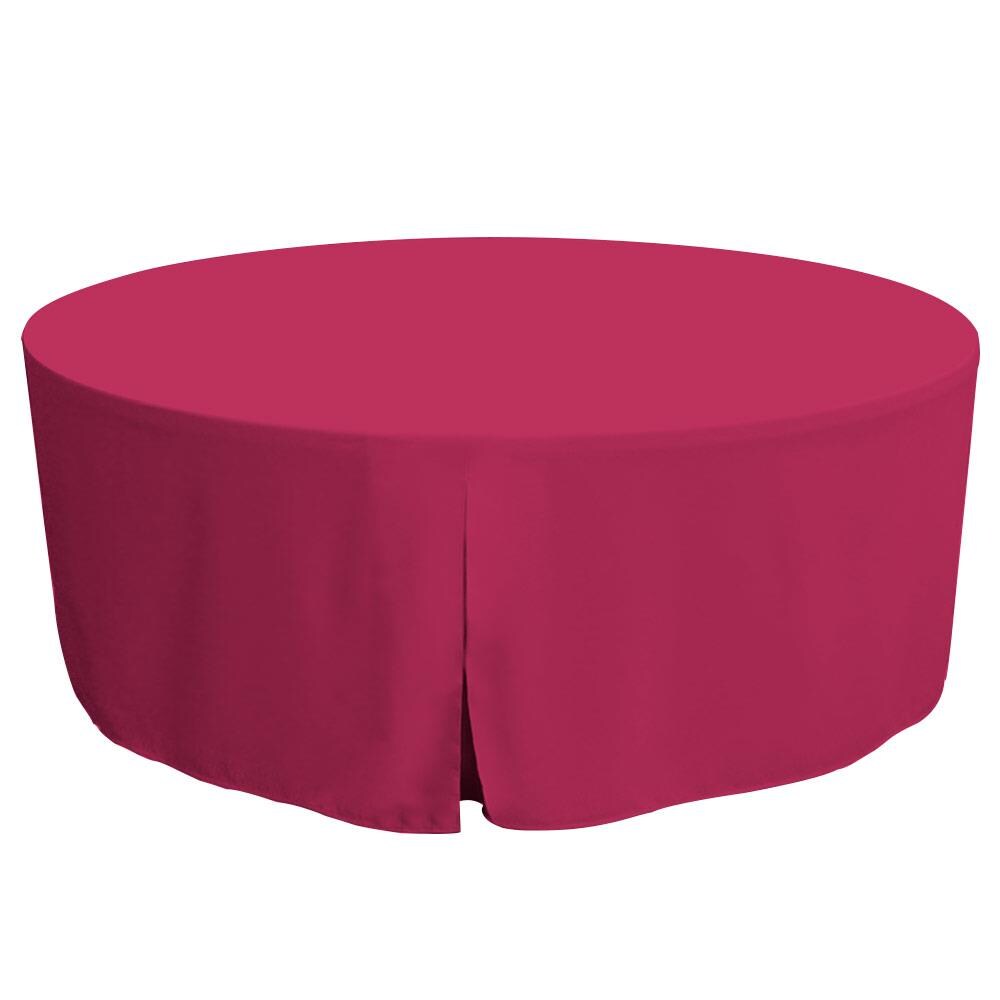 WestPoint Home 028828431936 Tablevogue Table Cover Collection Fitted Indoor/Outdoor Fuchsia Table Cover for 72-in round