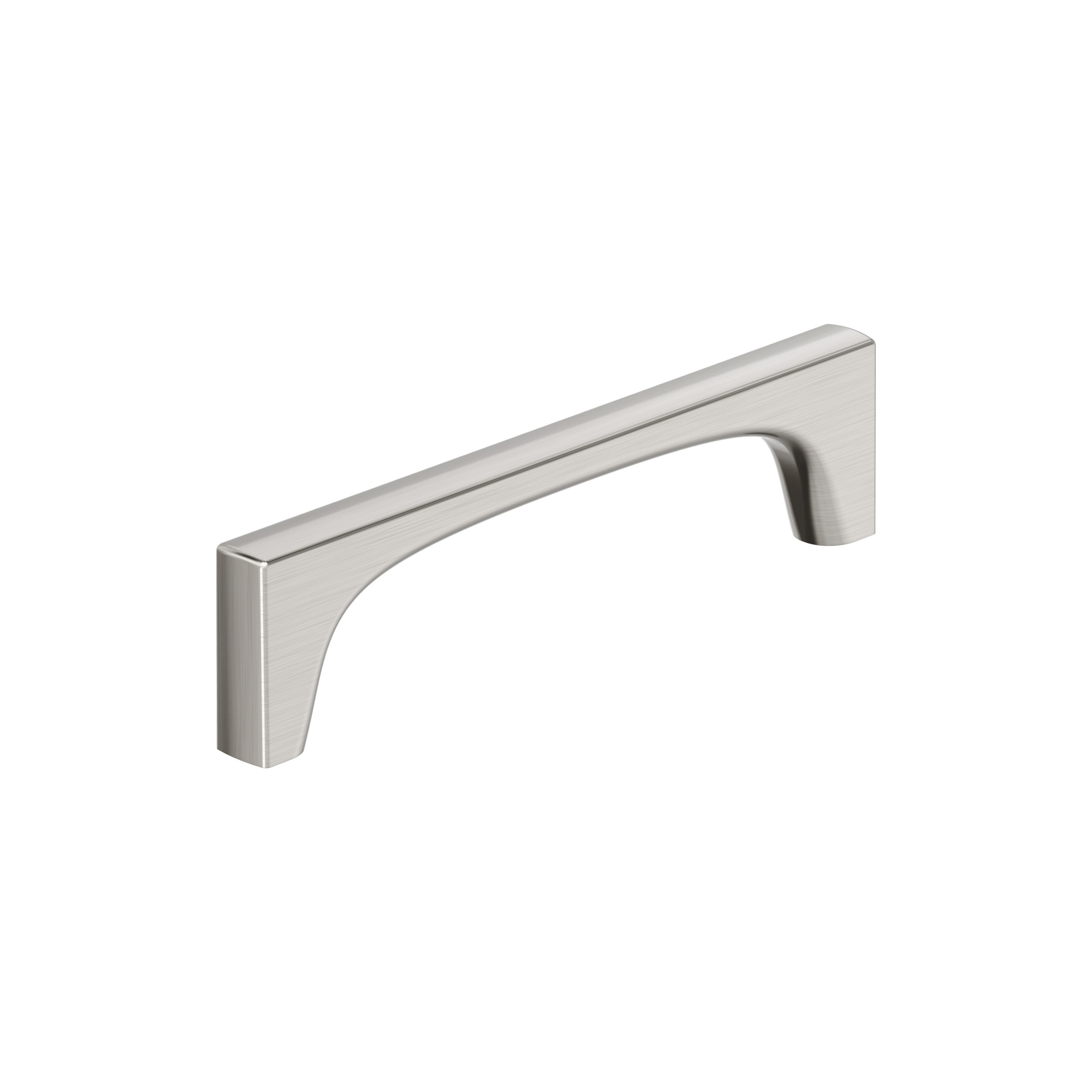 Amerock BP37424G10 Merced 5-1/16-in , 128mm Center to Center Satin Nickel Rectangular Bar