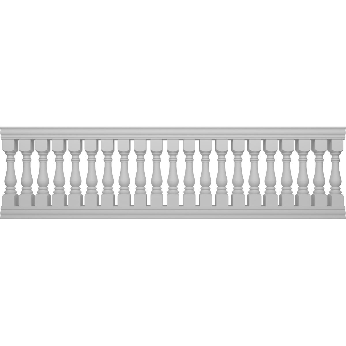 Ekena Millwork BALK42X144BRA FiberThane 12-Feet x 42-Inches Bradford Fiberglass Deck Rail Kit
