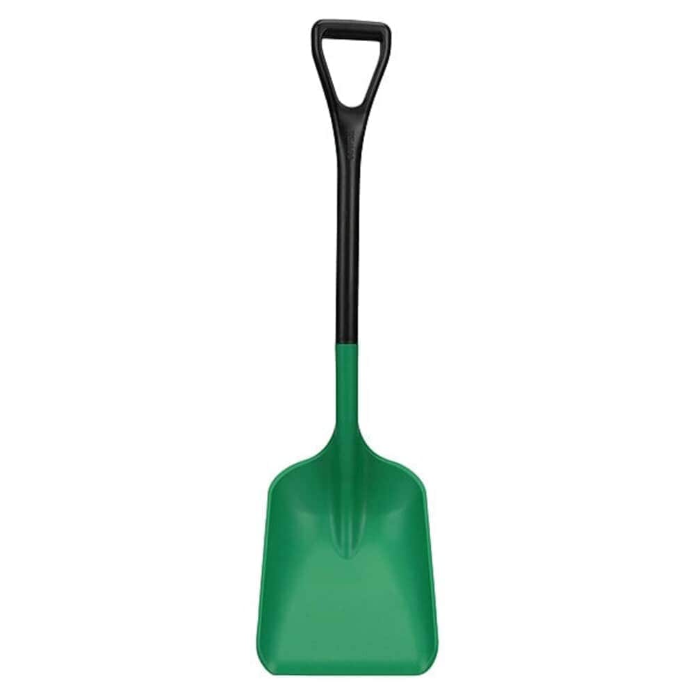 Remco  No. 3 Industrial Square Point Shovel Plastic Blade 25 in L Black Polypropylene Handle