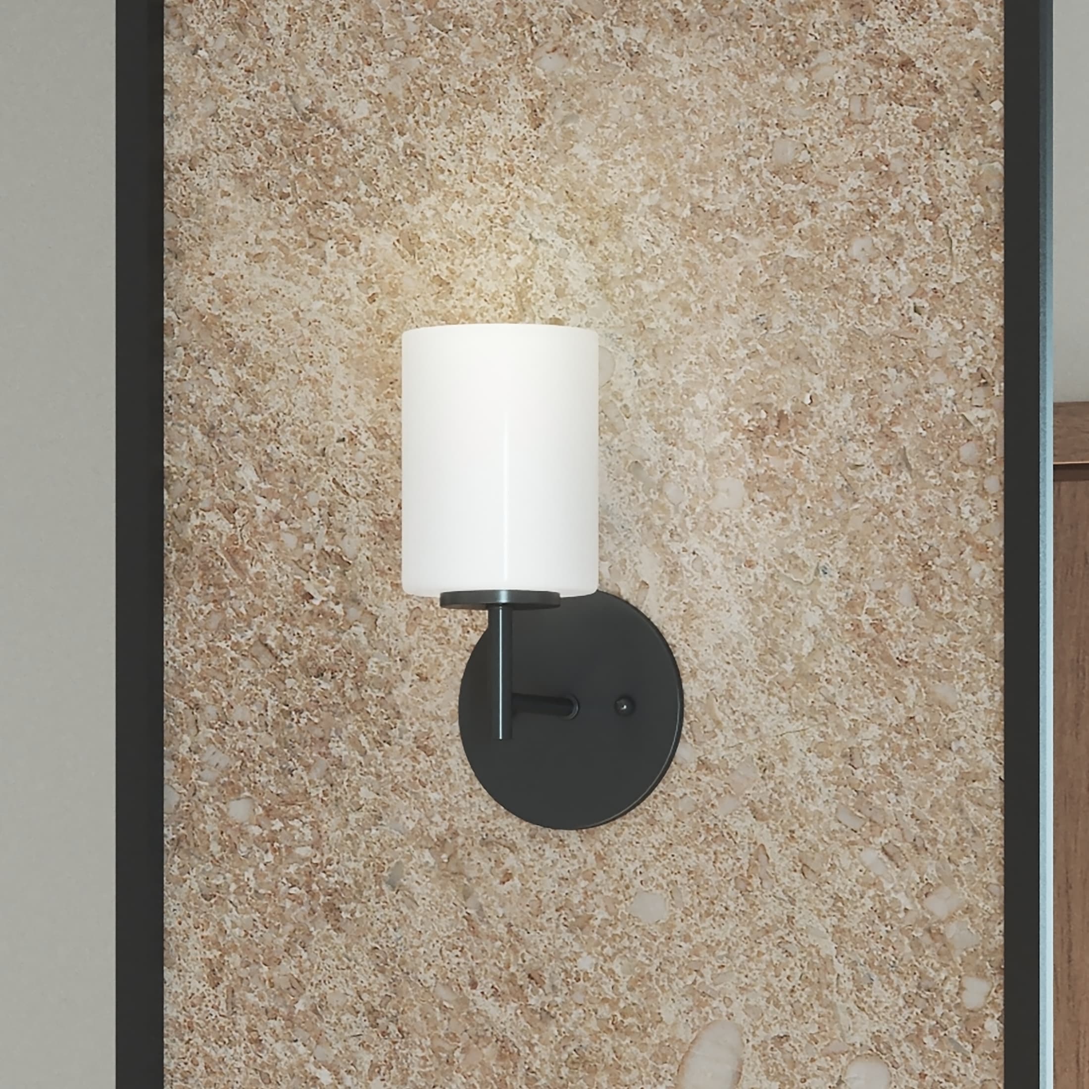 Replay 5.12-in 1 Light Black Modern/contemporary Bathroom Vanity light