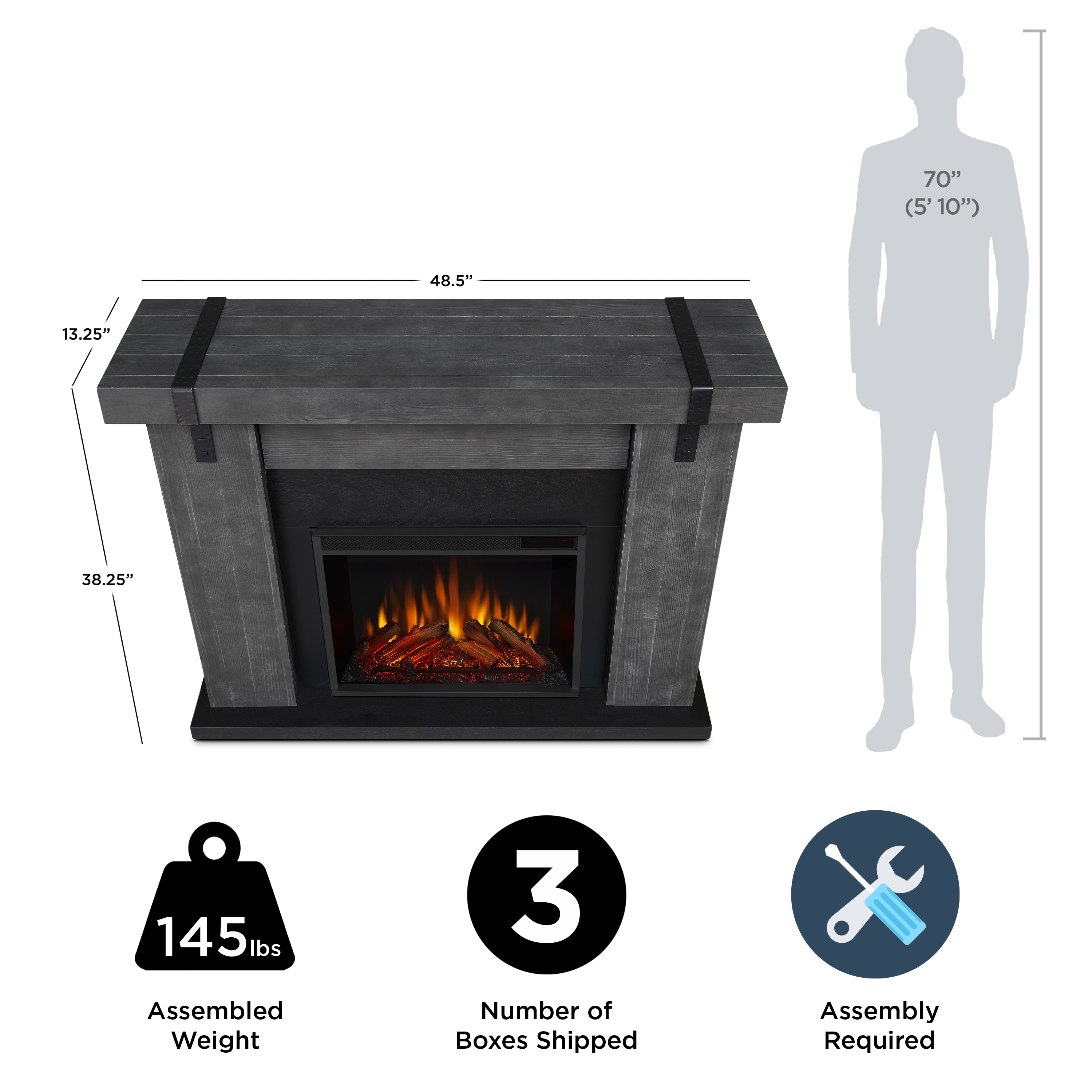 Real Flame 9220E-GBW Electric-Fireplaces - View #8