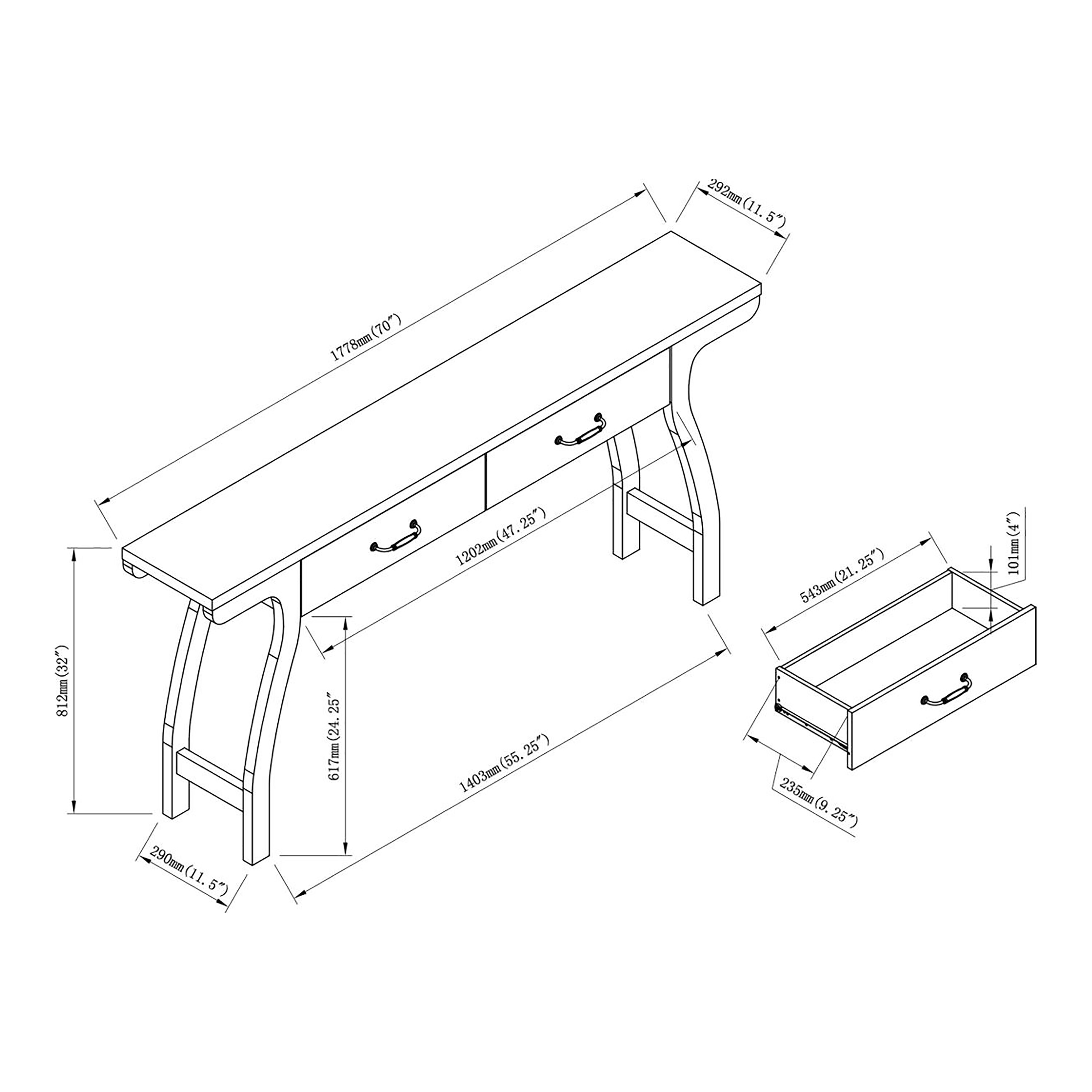 Furniture of America IDI-202794 Console-Sofa-Tables - View #8