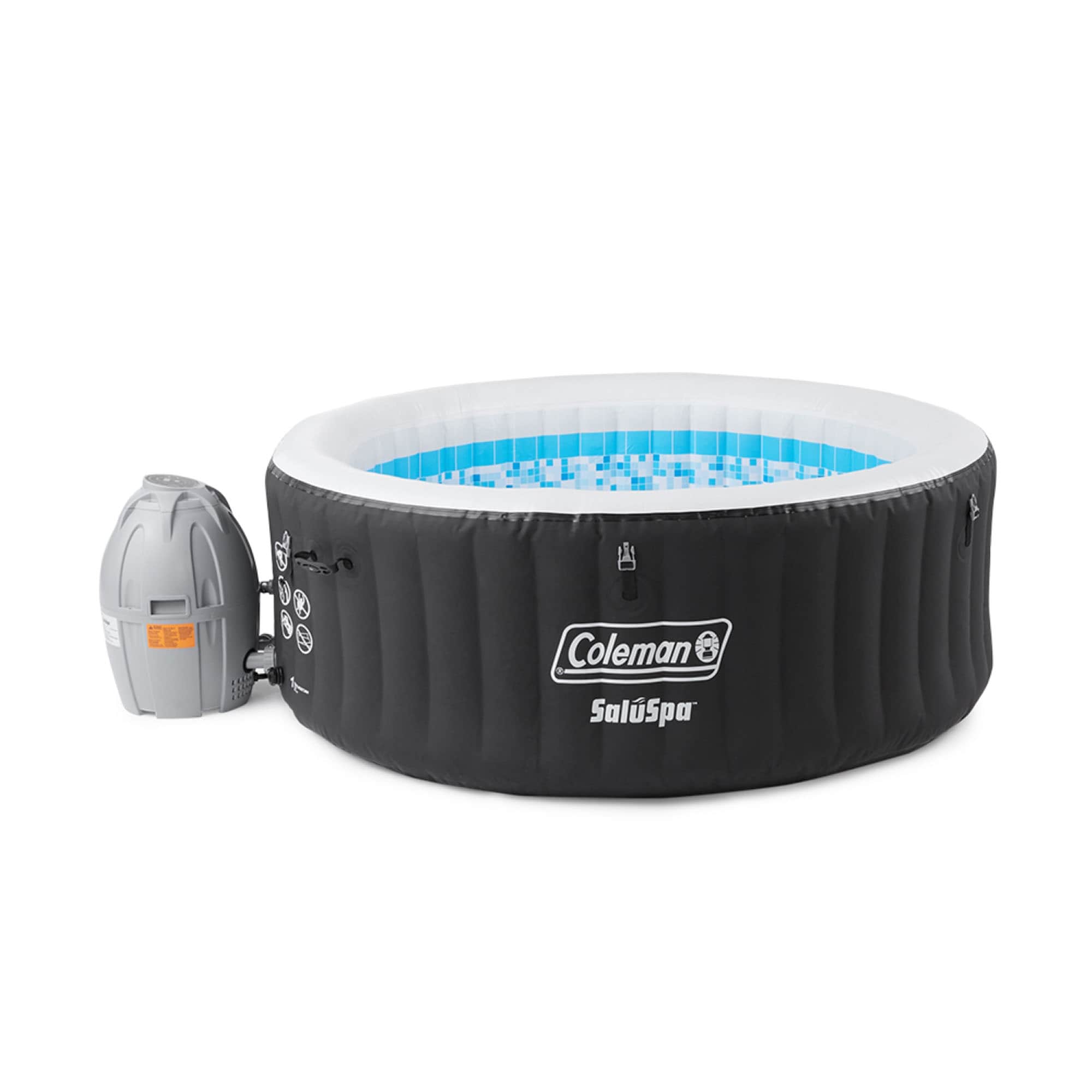 Coleman 254637 SaluSpa 60 Jet 4 -Person Inflatable Round Hot Tub (Cover Included)