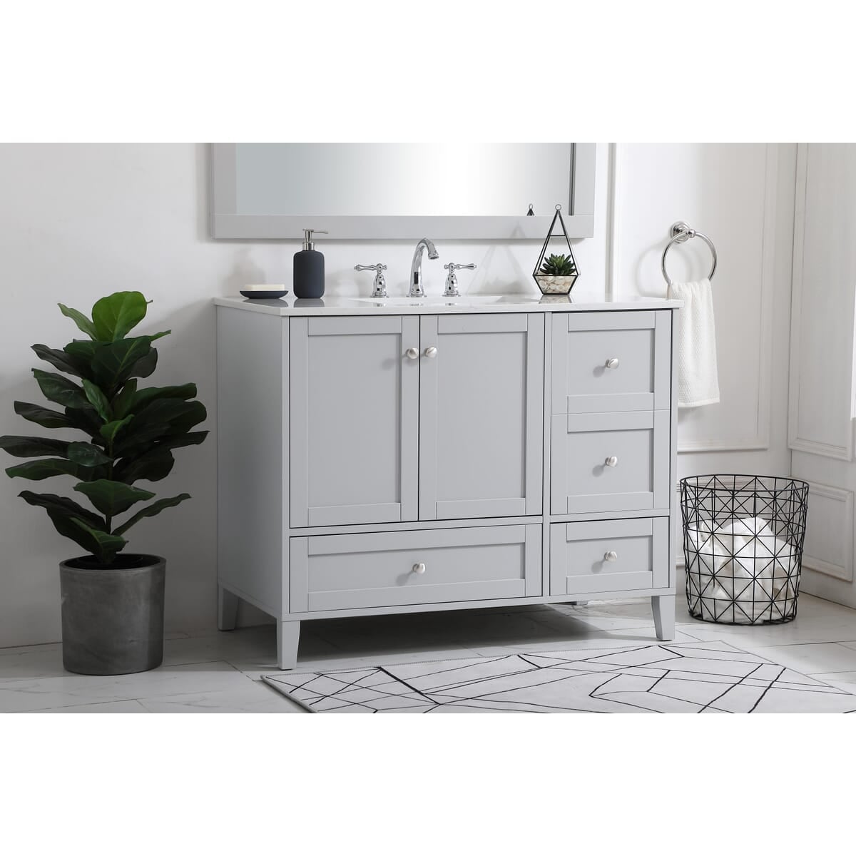 Simply Living Home SLVF54042GR Bath-Vanity-Combo - View #3