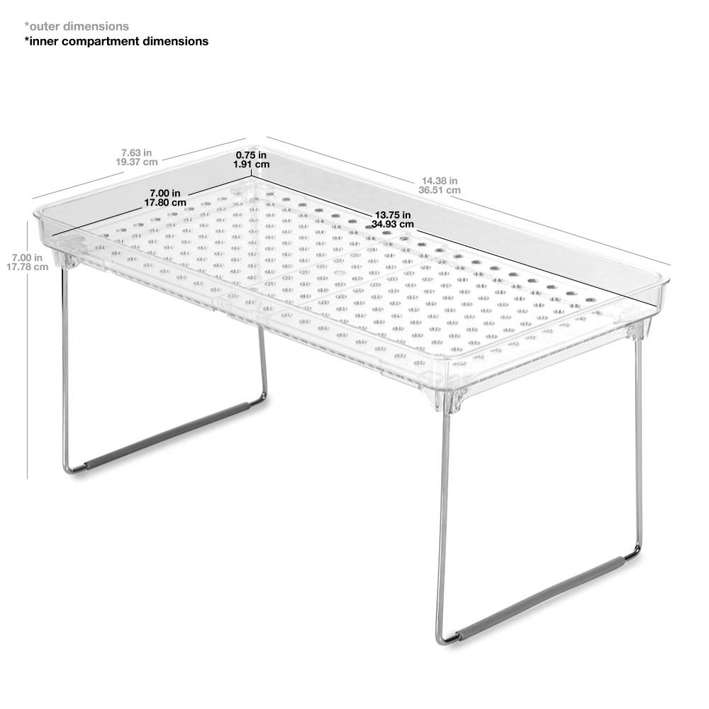 2 Tier Bathroom Tray Organizer - Madesmart