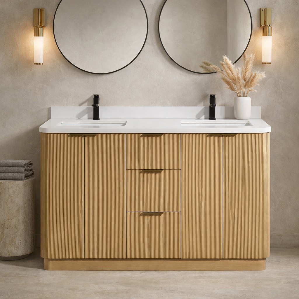 Ari Kitchen & Bath AKB-CALAMIGO-55-OAK Bath-Vanity-Combo - View #3