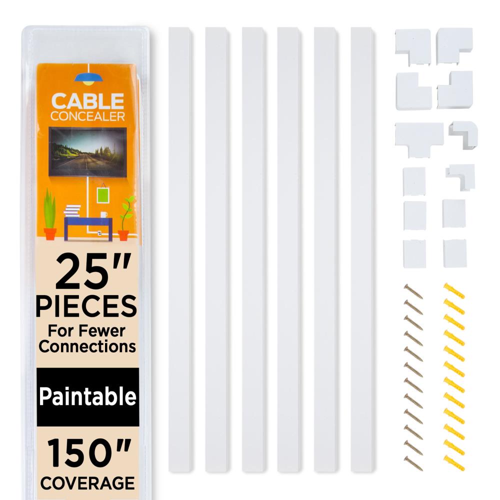 Cable Cover Aisle Kit, Cable Raceway Paintable Cable Concealer