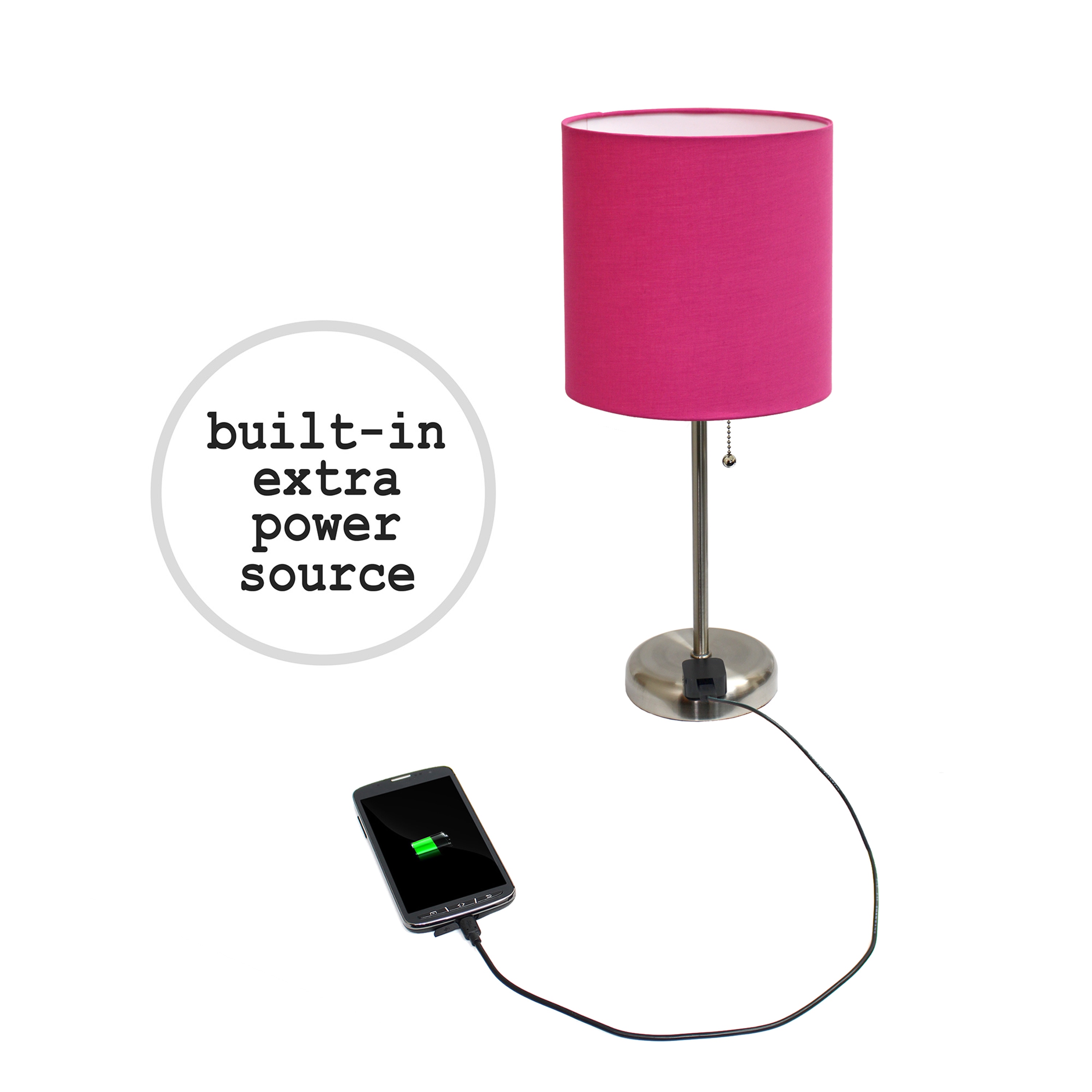 Simple Designs LT2024-PNK-2PK Table-Lamps - View #6
