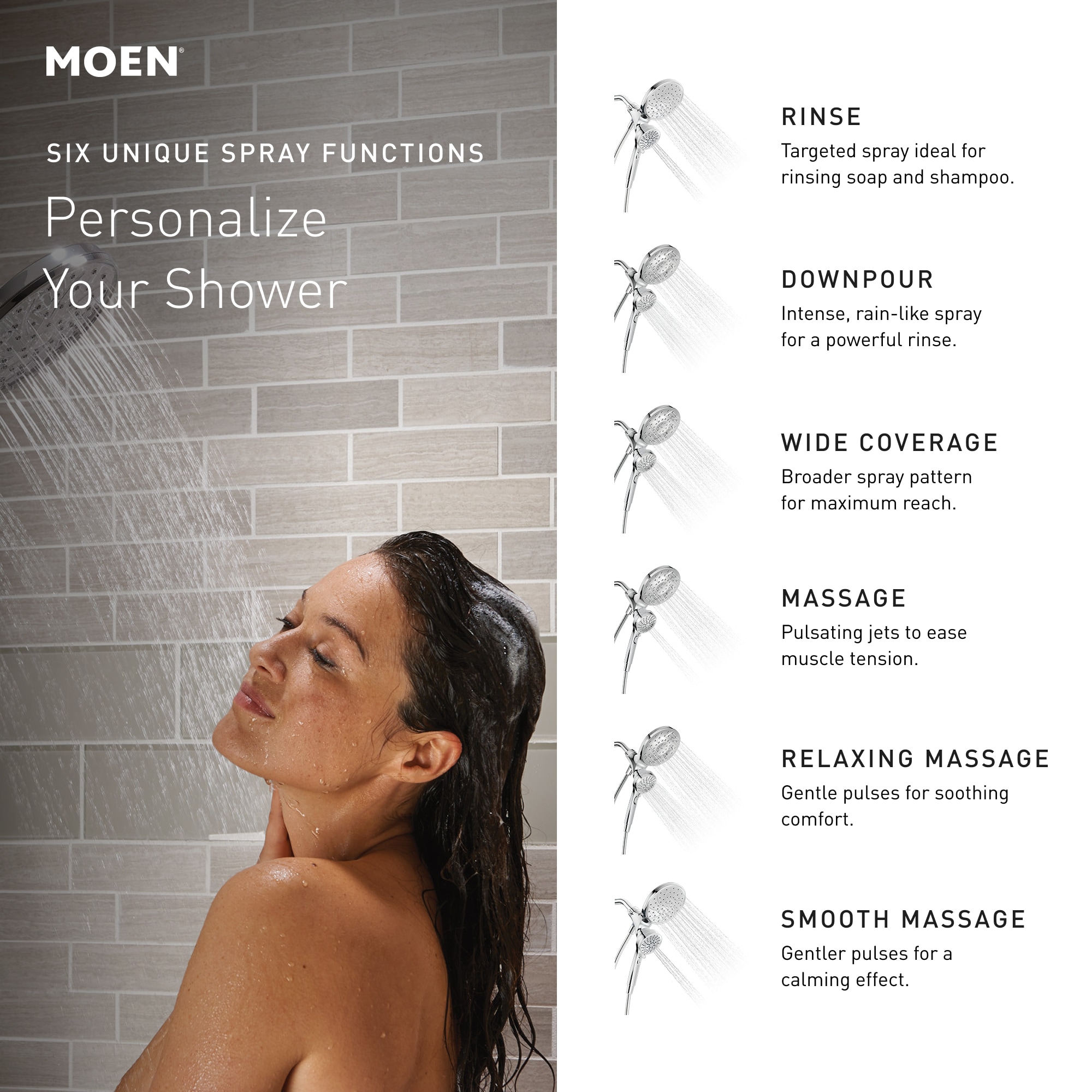Moen 26010BL Fixed-Showerhead - View #5