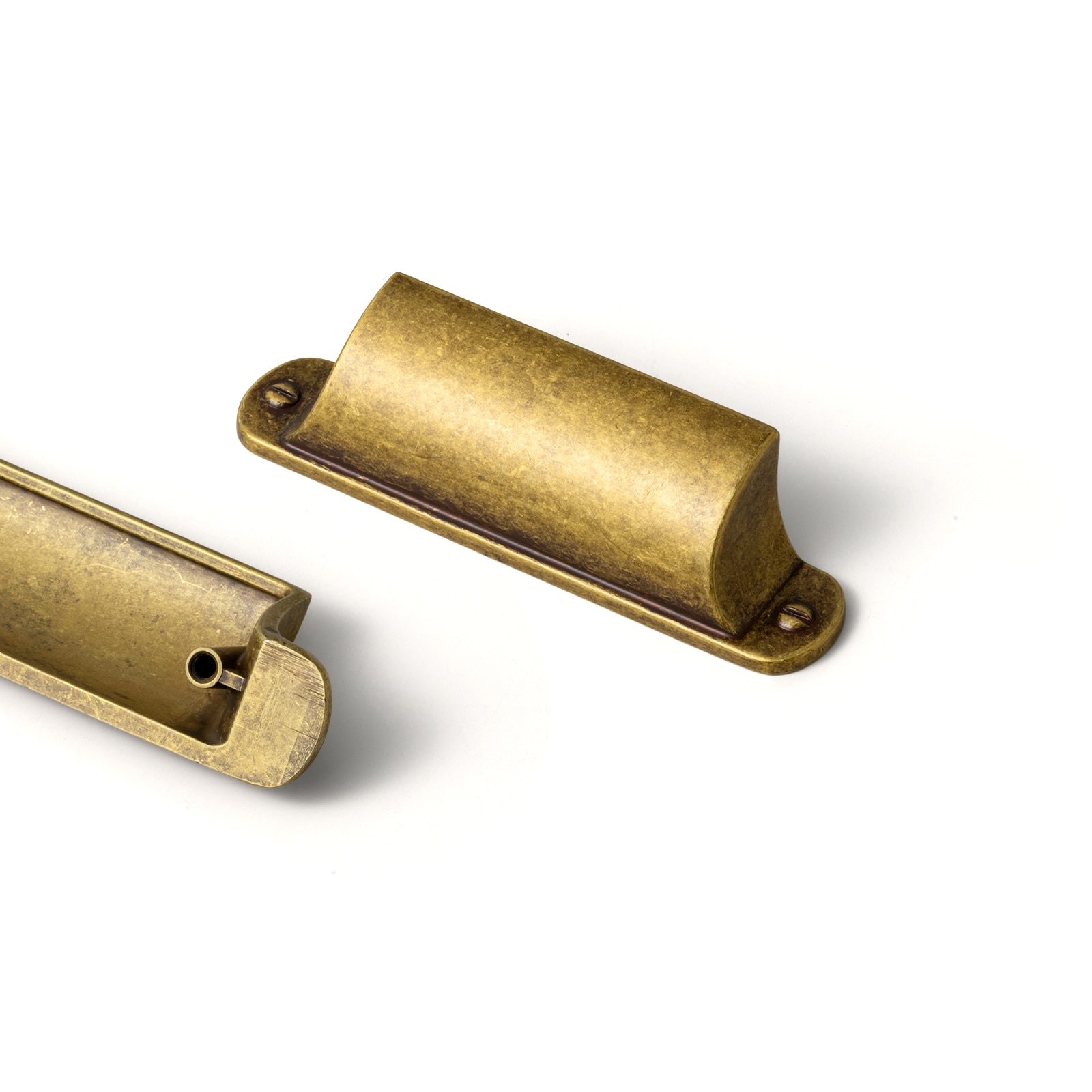 Miaokesen 9628GT-64 2-1/2-in , 64mm Center to Center Antique Brass Novelty Finger 6 -Pack