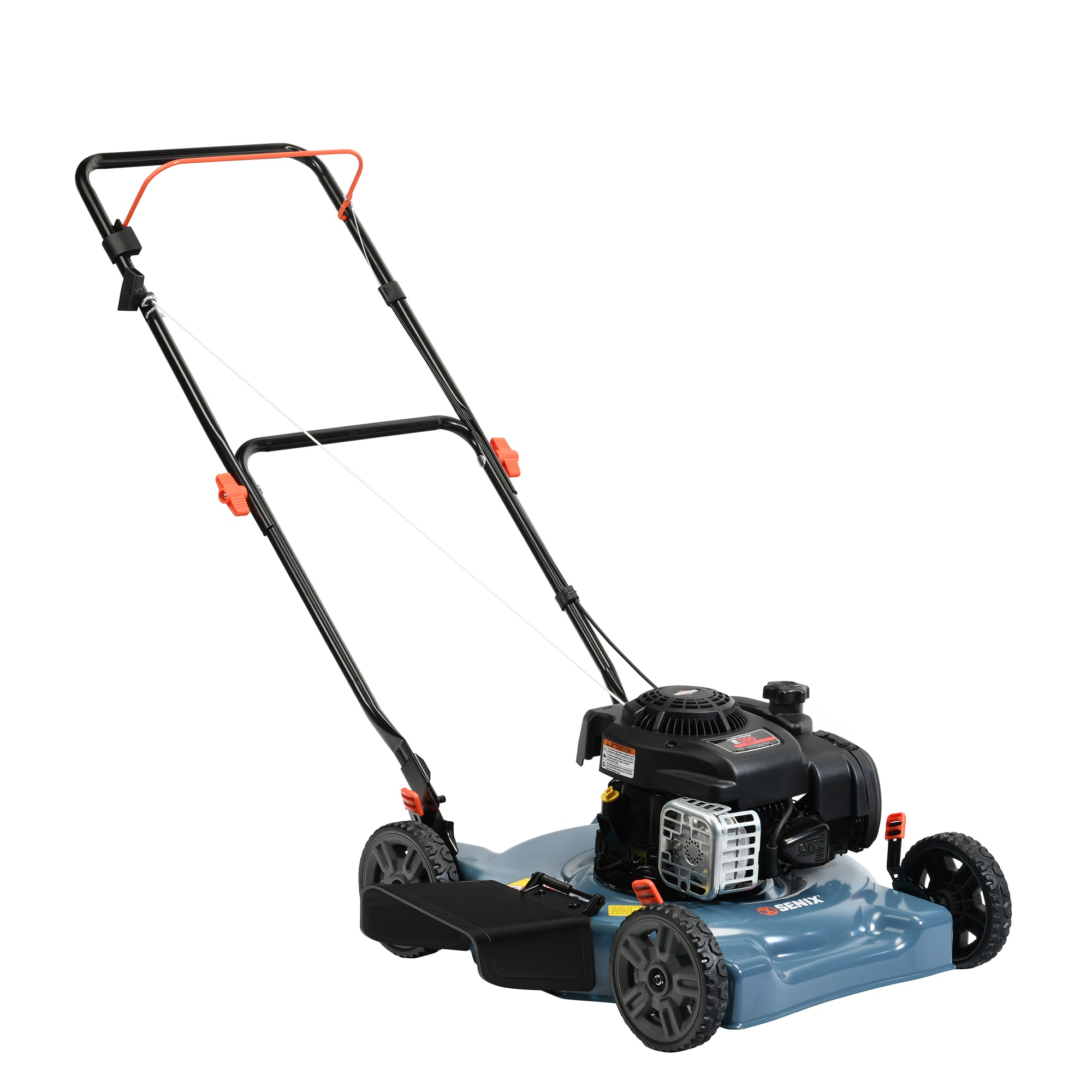 Senix 21 in. 125cc 4-Cycle Gas Powered Push Lawn Mower, Mulch