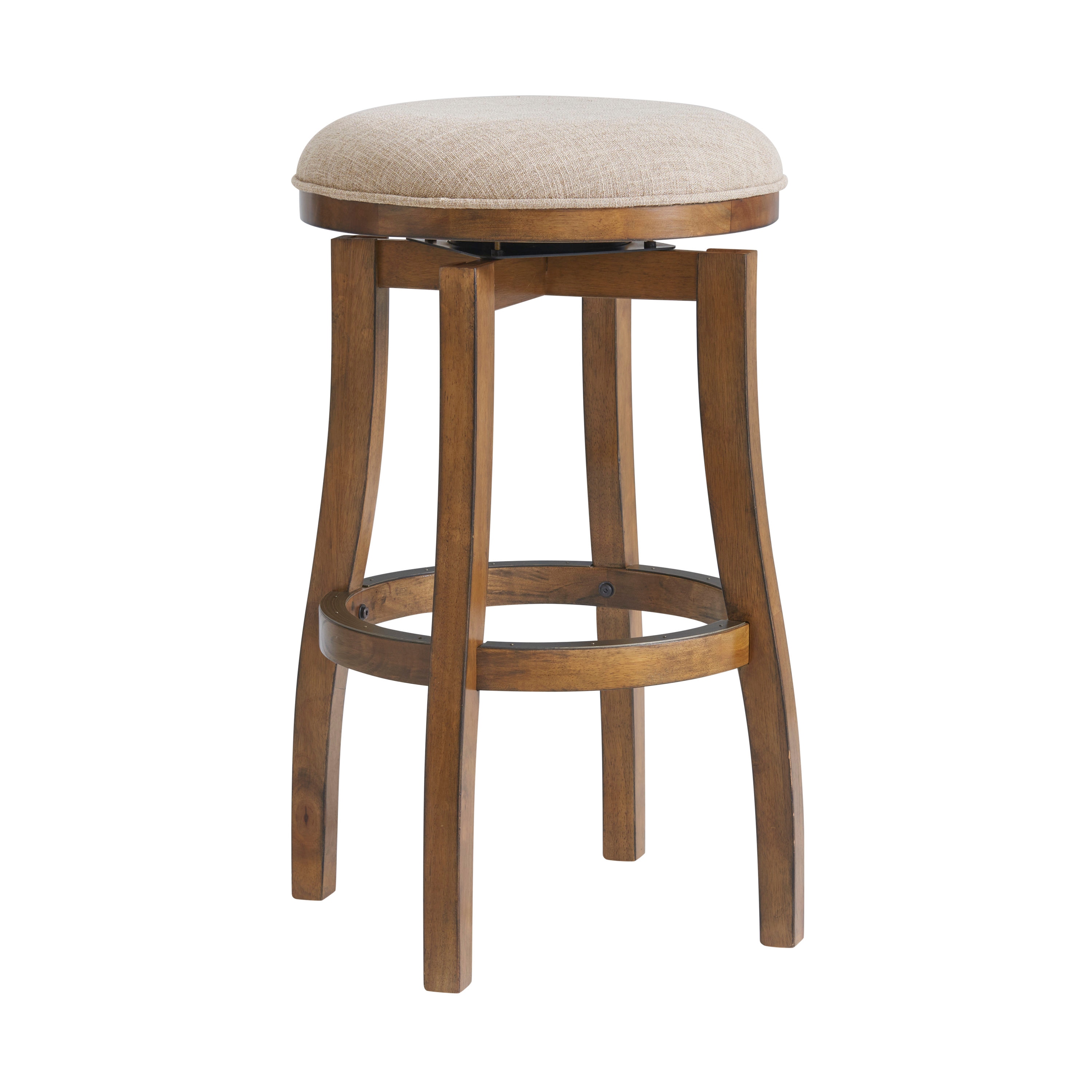 Trademark global padded swivel bar stool with discount back