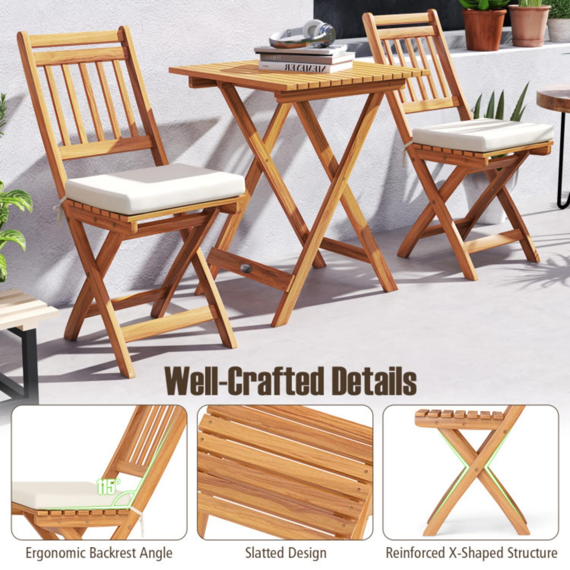 Clihome CL-HW69444WH Patio-Conversation-Sets - View #5