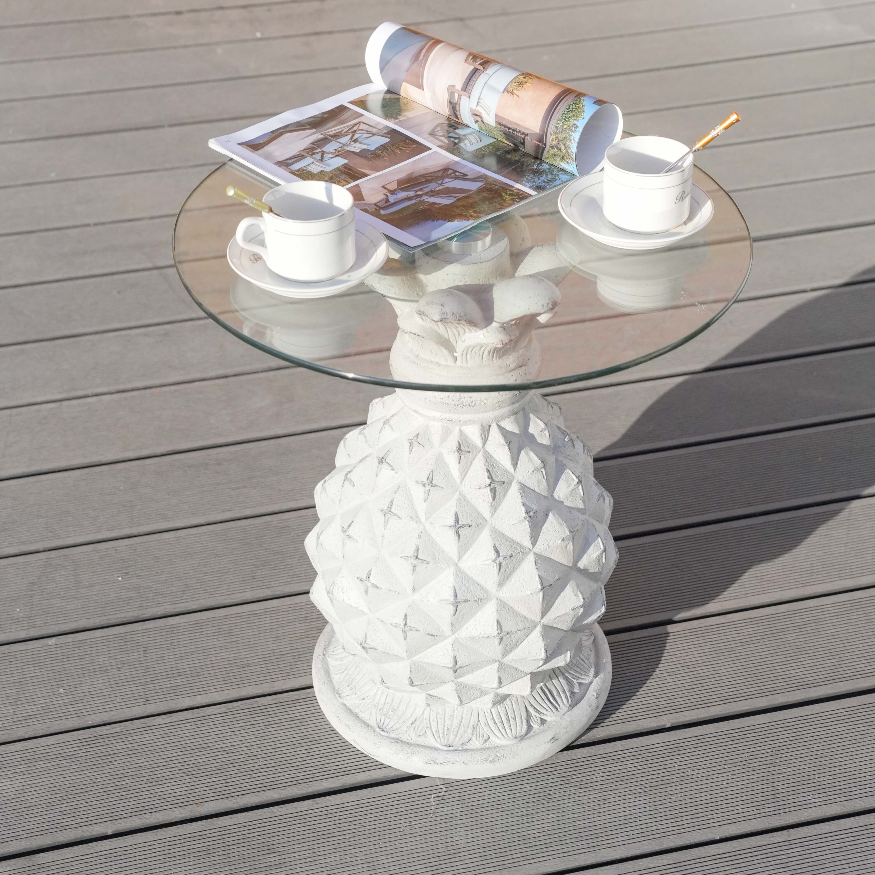 Direct Wicker DW-ST056-WT Patio-Tables - View #3