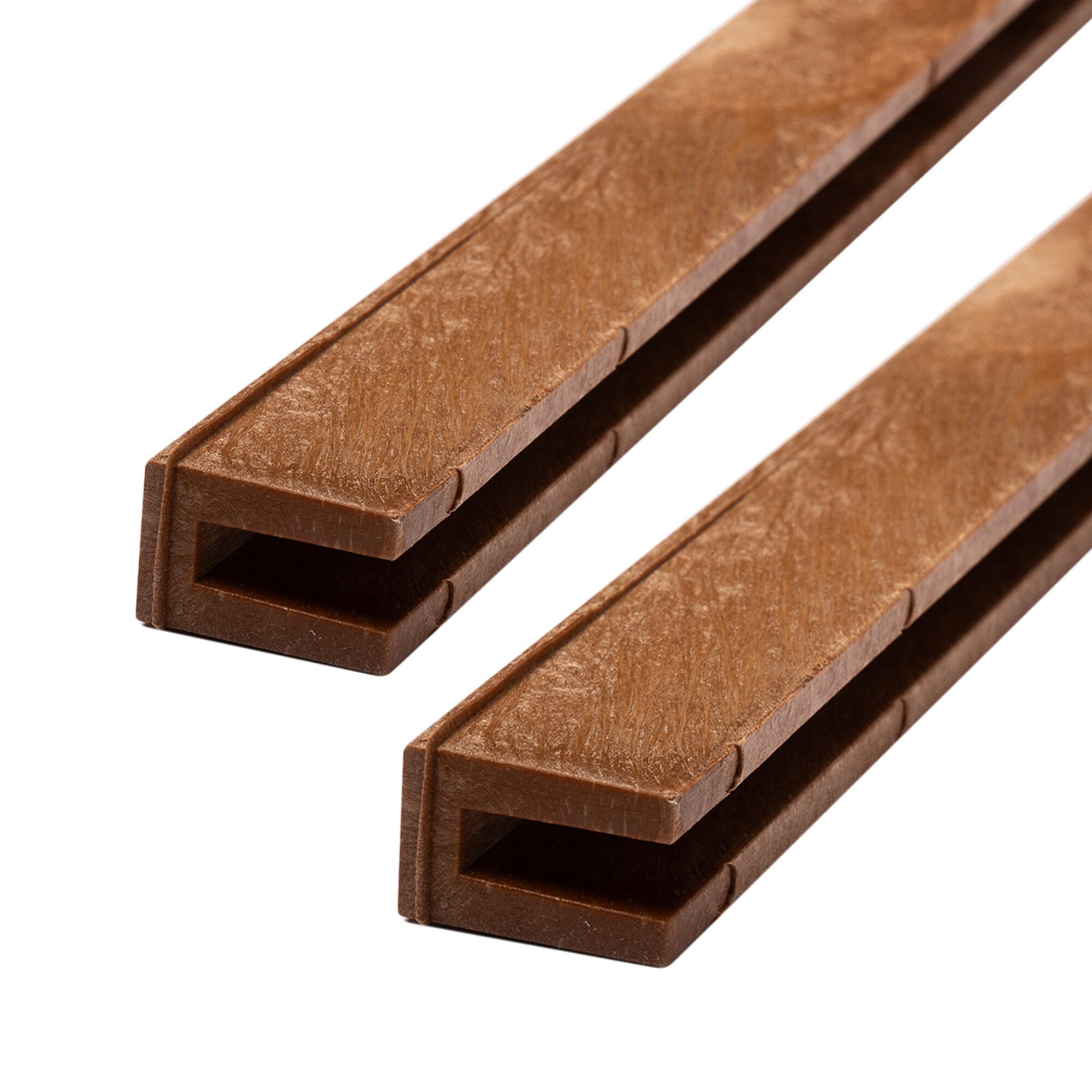 Deckorators 362046 1-in x 4-ft Redwood Plastic Lattice cap 2 -Pack