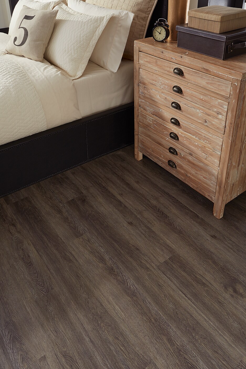 STAINMASTER Burnished Oak- Steel 12-mil x 6-in W x 48-in L Interlocking ...