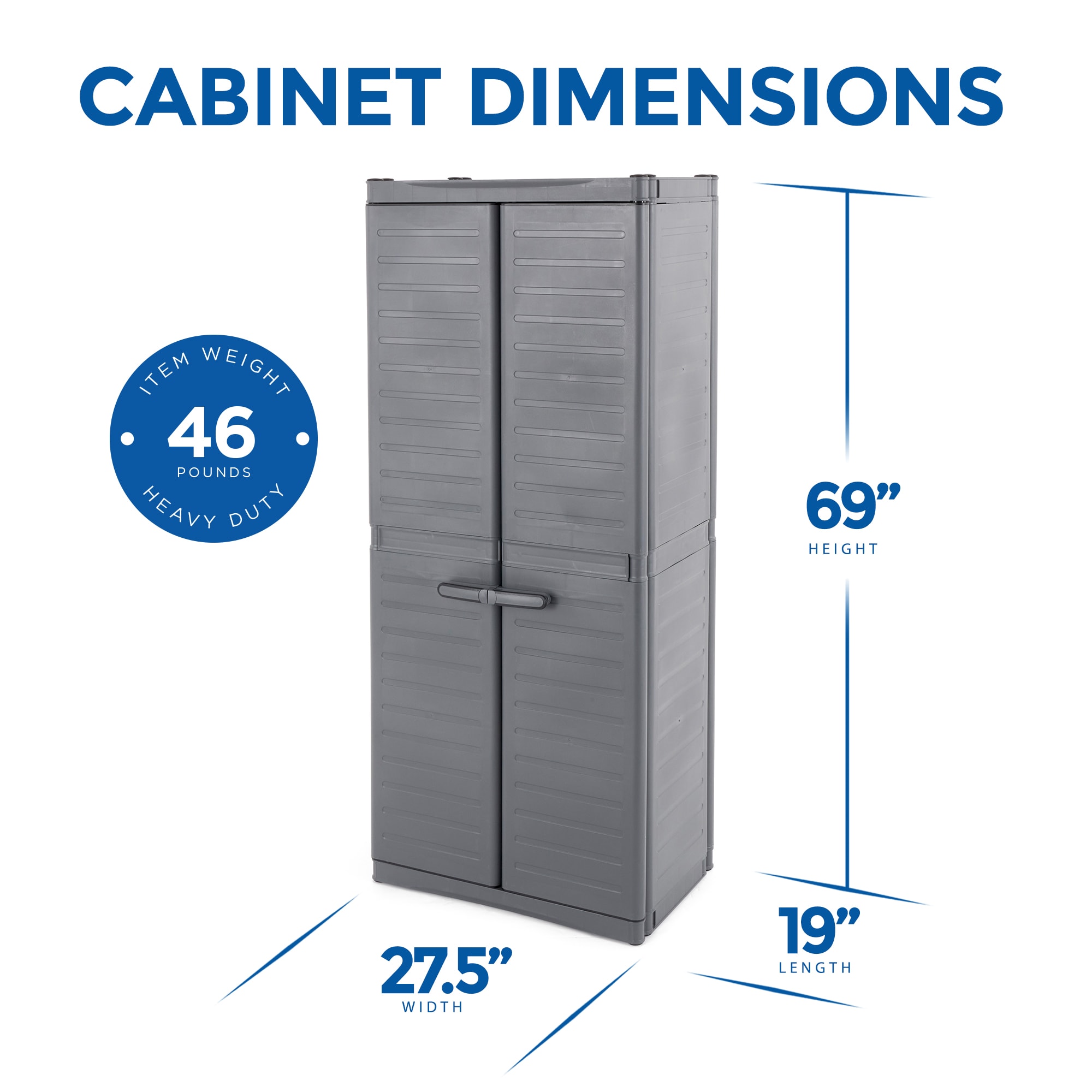 Gracious Living 290691 Utility-Storage-Cabinets - View #2