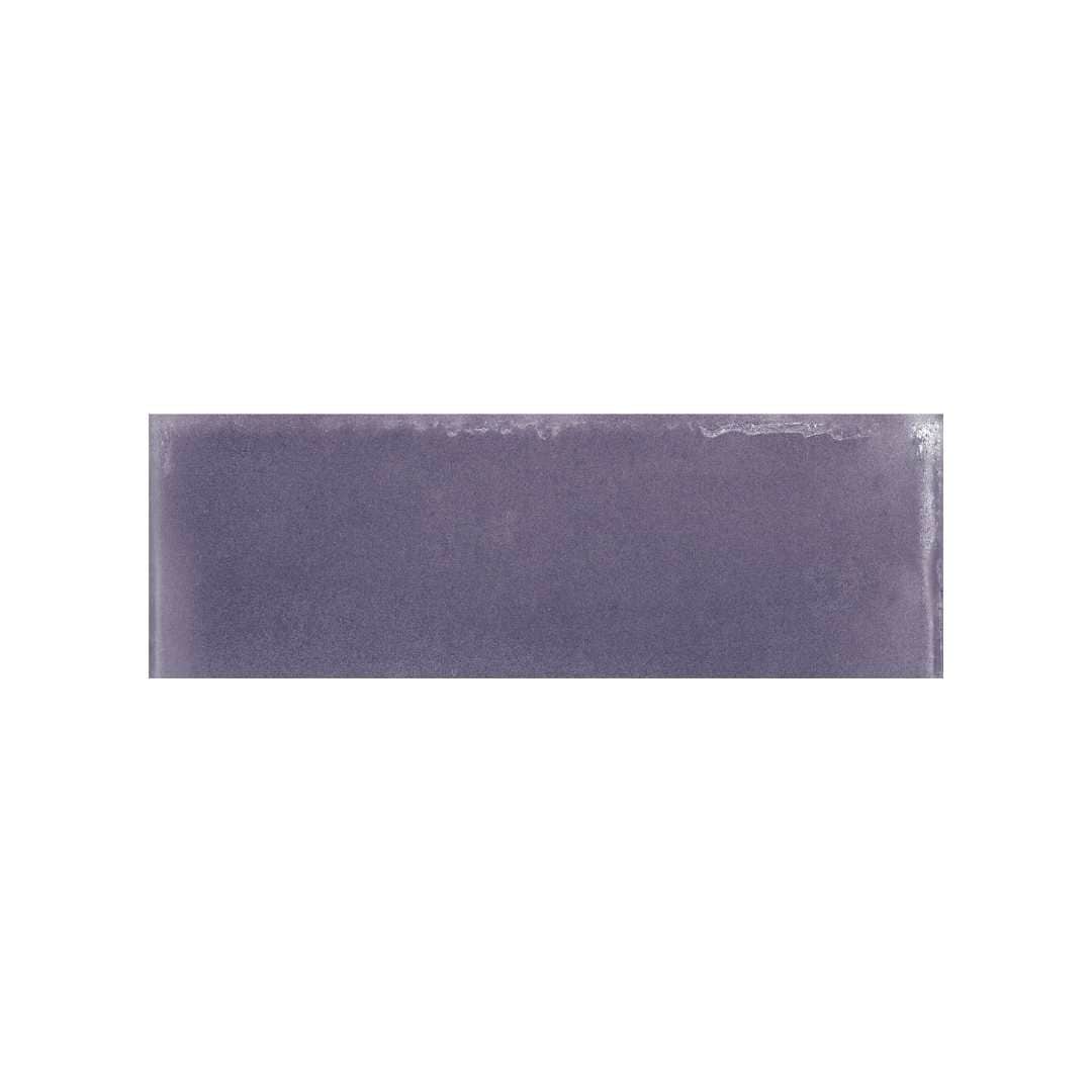 The Tile Life SGREE0206VI Sample- Galileo Viola 2-in x 6-in Glossy Porcelain Subway Wall Tile