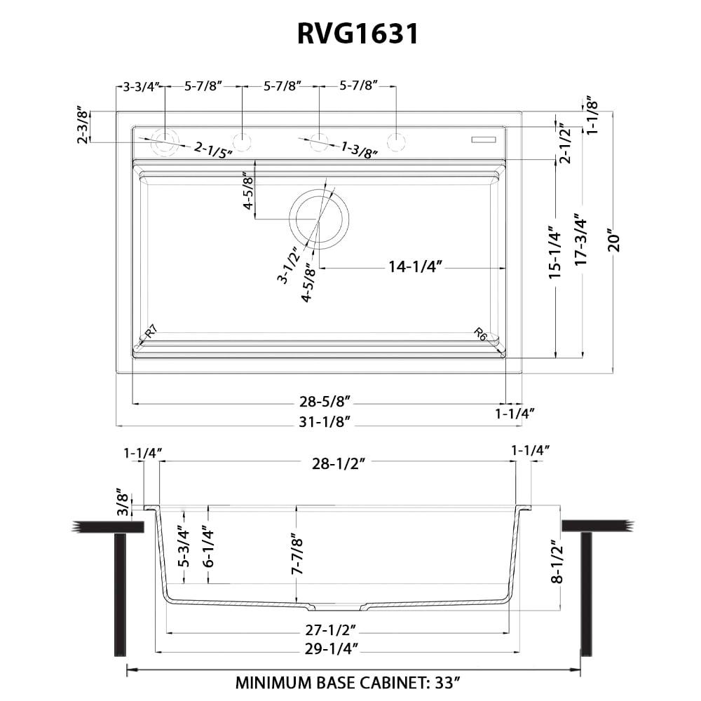 Ruvati RVG1631WH Kitchen-Sinks - View #8