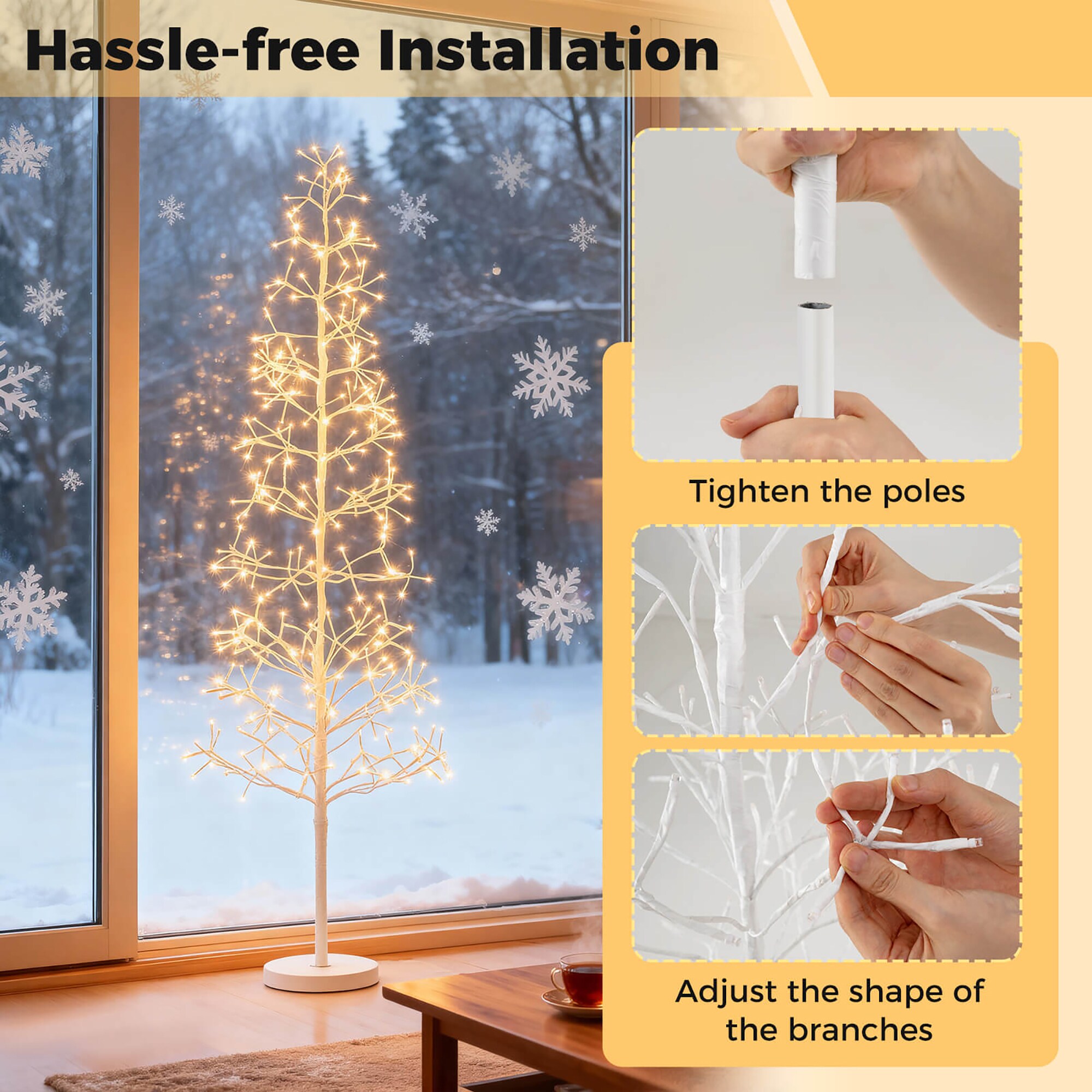 Costway HCST10534 Table-Christmas-Decorations - View #4