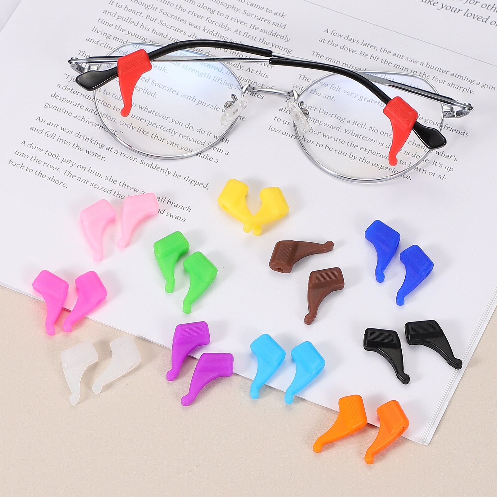 Unique Bargains Glasses Ear Grip Eye Glasses Silicone Ear Grippers ...