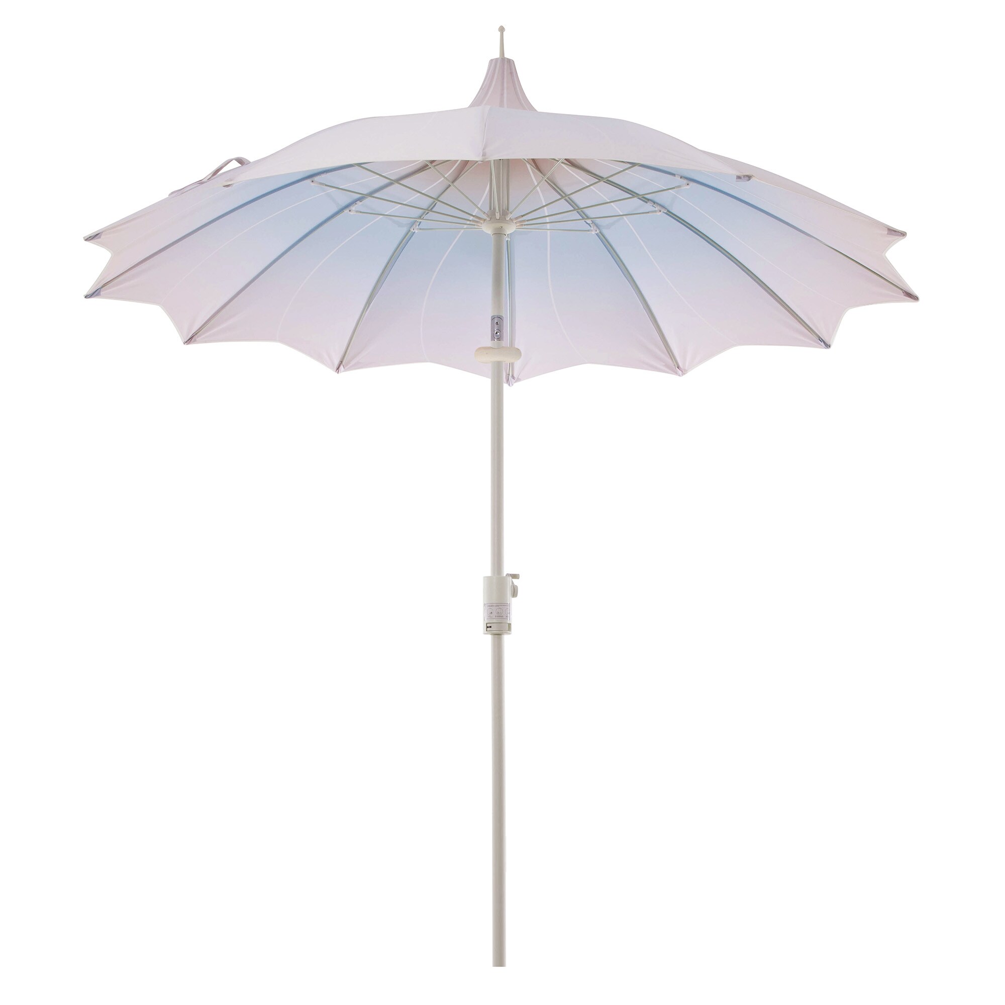 coolaroo offset patio umbrella Coolaroo Round Cantilever Patio Umbrella, 90% UV Block, 10', Terracotta