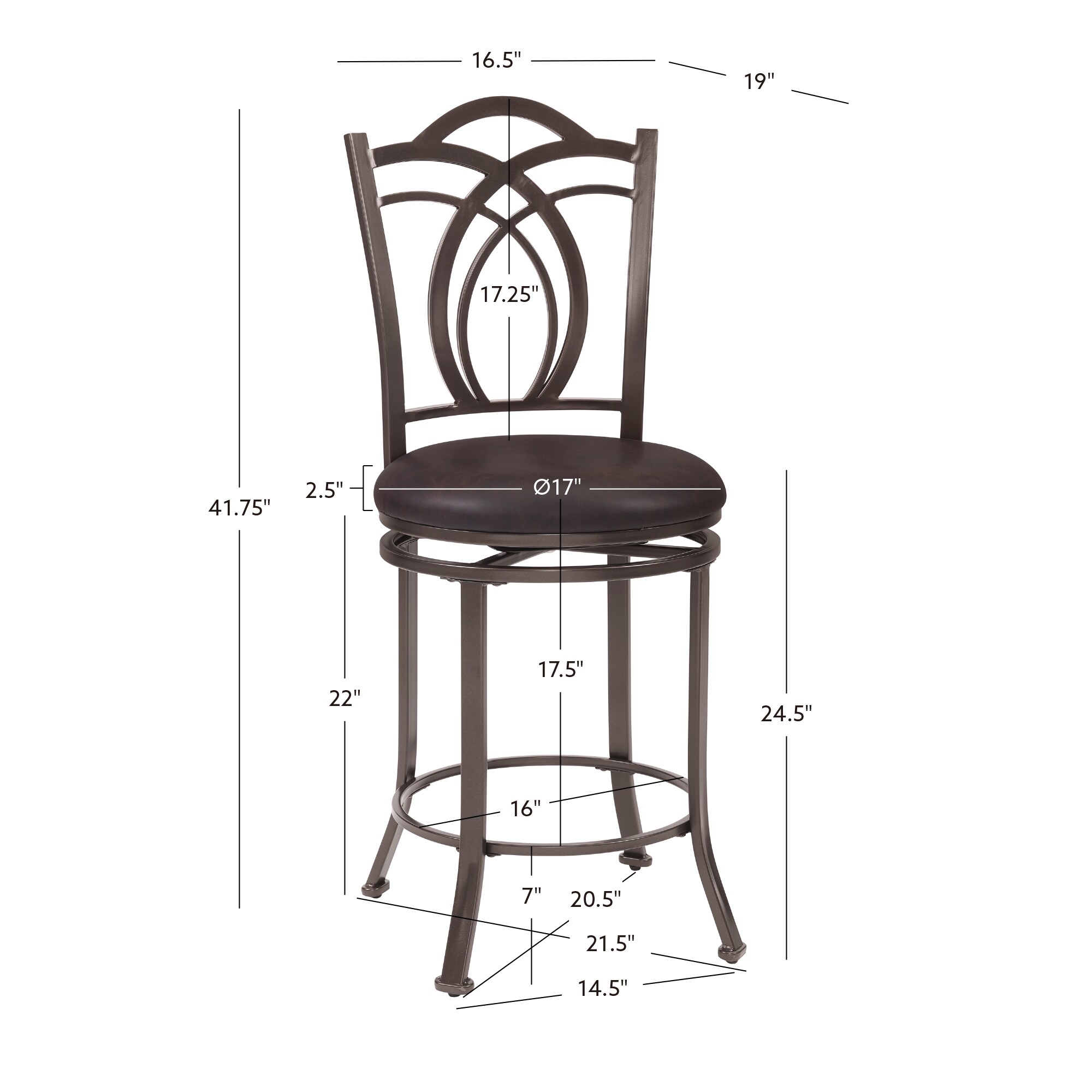 Linon 034550MTL01U stools - View #7