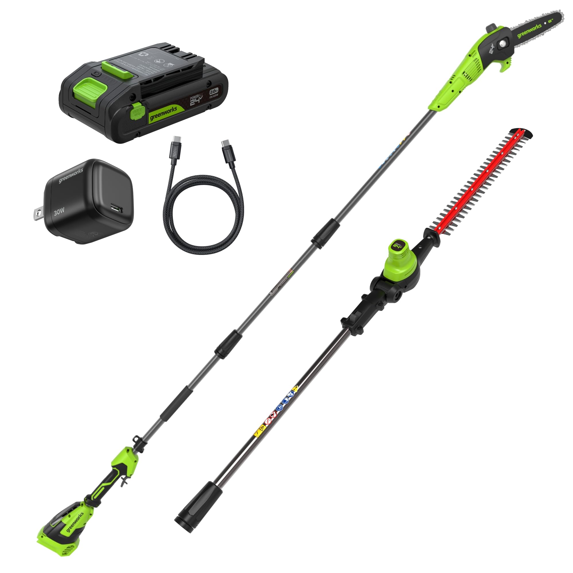 24-volt 20-in Battery Hedge Trimmer 2 Ah Battery Included , Charger Included
