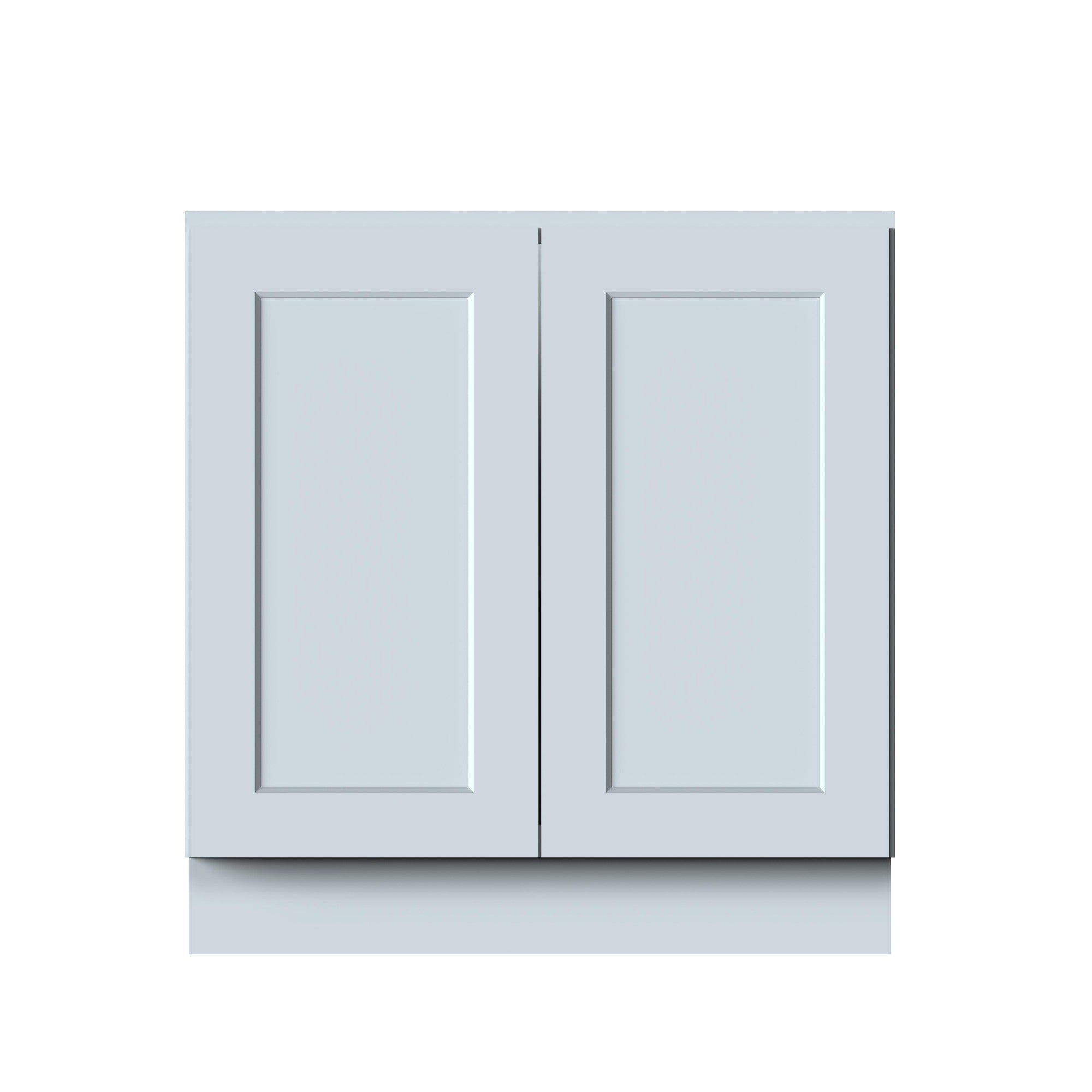 Boyel Living 33-in W x 34.5-in H x 24-in D Dove Gray Shaker Ready-to-Assemble Kitchen Full Height Door Base Cabinet with Soft-Close Hardware