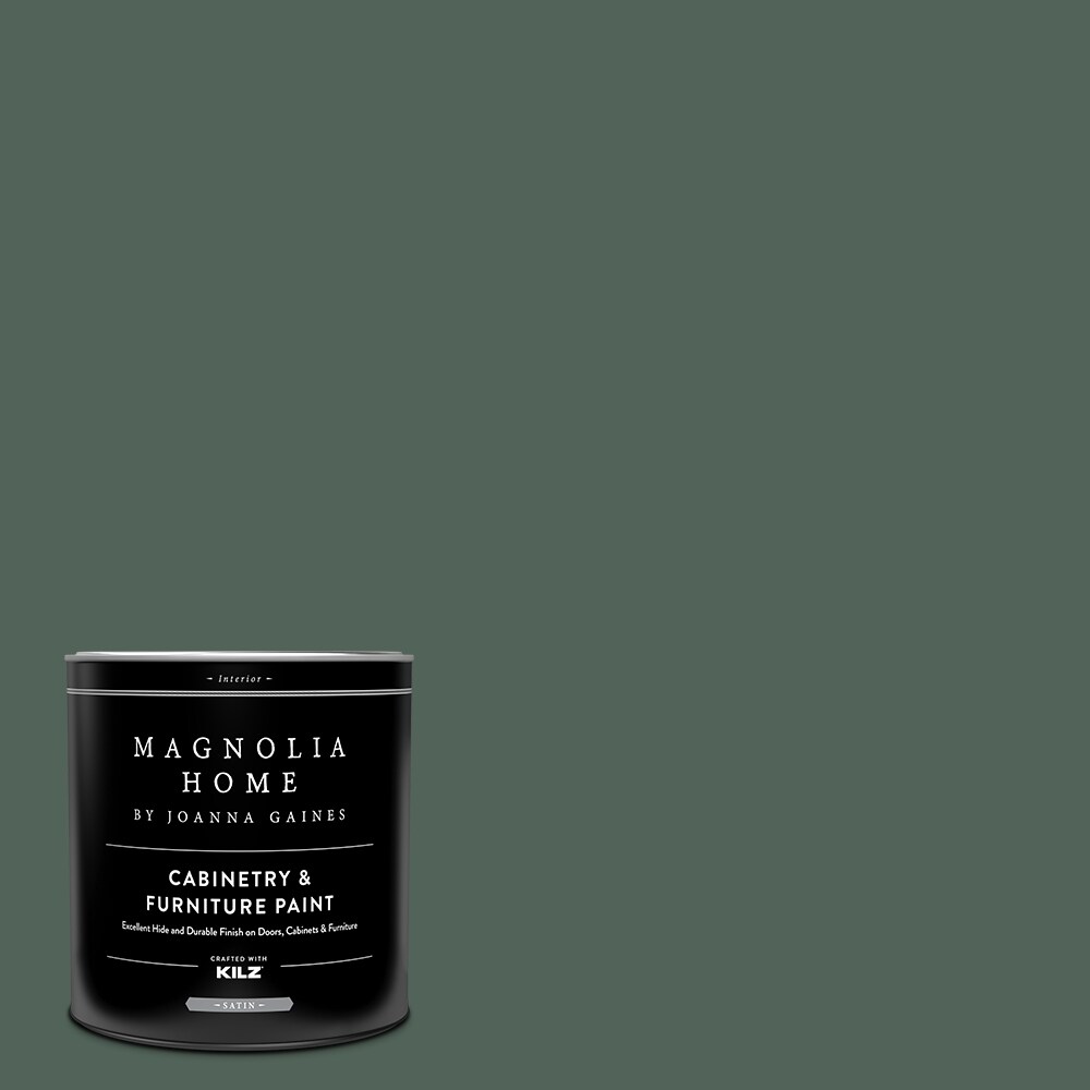 Magnolia Home MAG105-4141124  by Joanna Gaines Satin Regal Leaf MAG105 Tintable Cabinet Furniture Paint Enamel ( 1-quart )