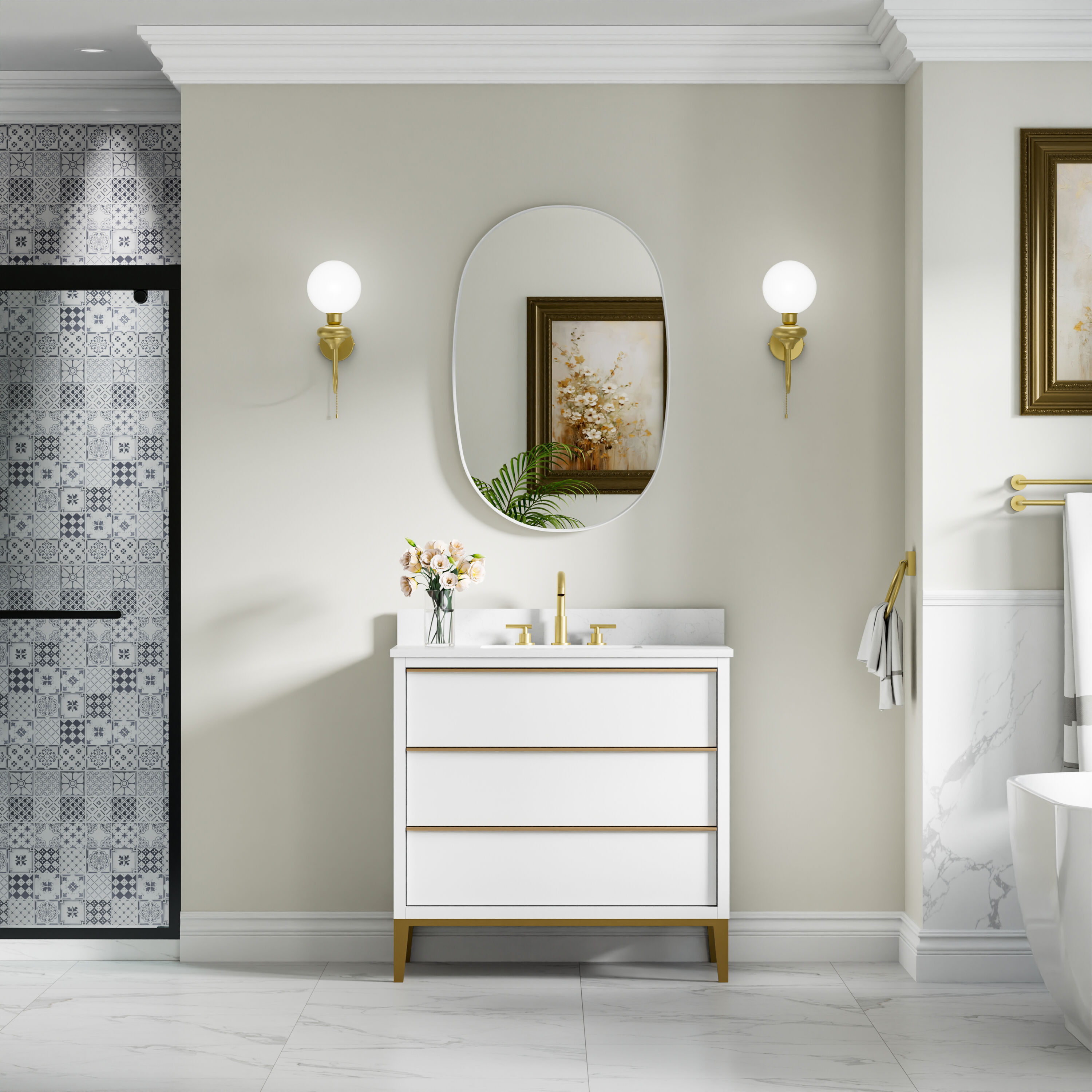 Forclover HYFE-7803CA Framed-Bath-Mirrors - View #8