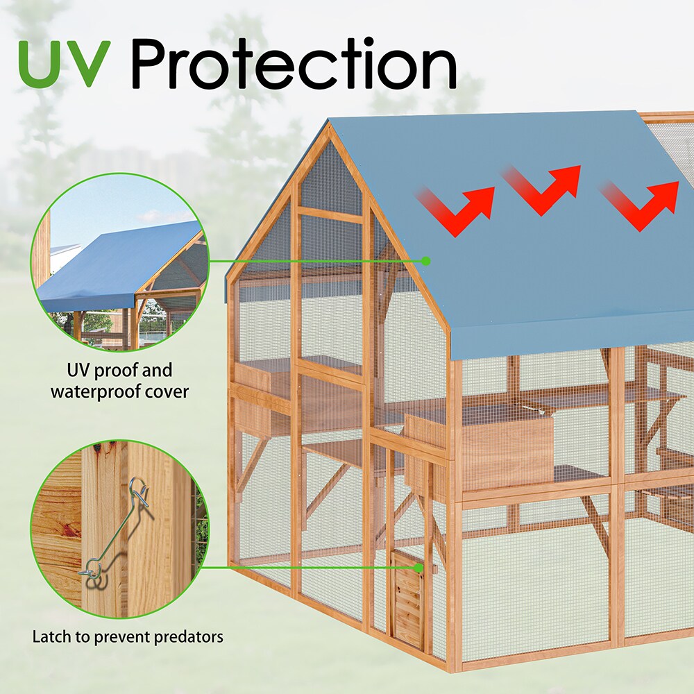 Homsee C-KF150158-07-AB Chicken-Coops-Rabbit-Hutches - View #16