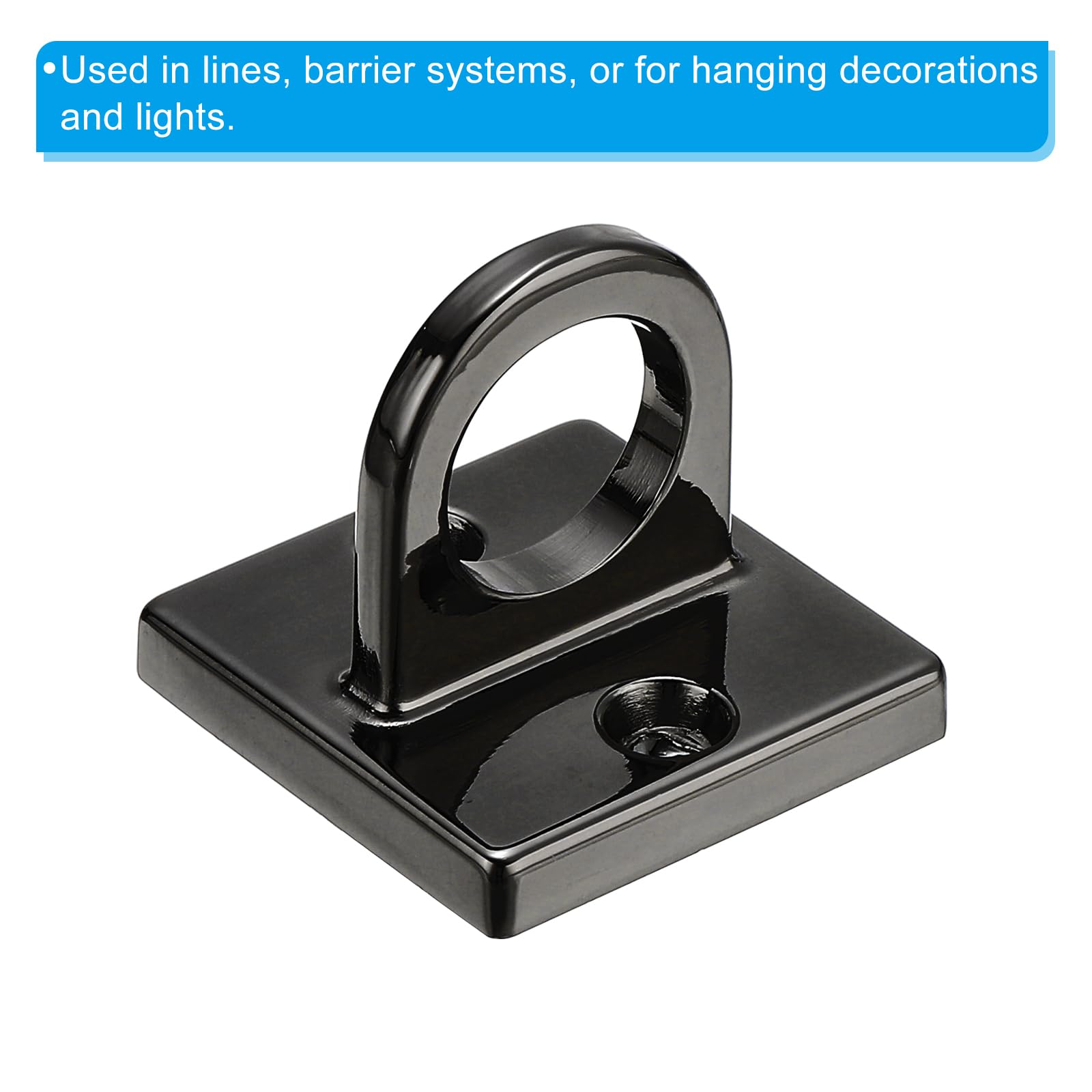 Afoxsos Metal U Hooks with Mounting Screws 4 Pack Ceiling Wall Mount ...