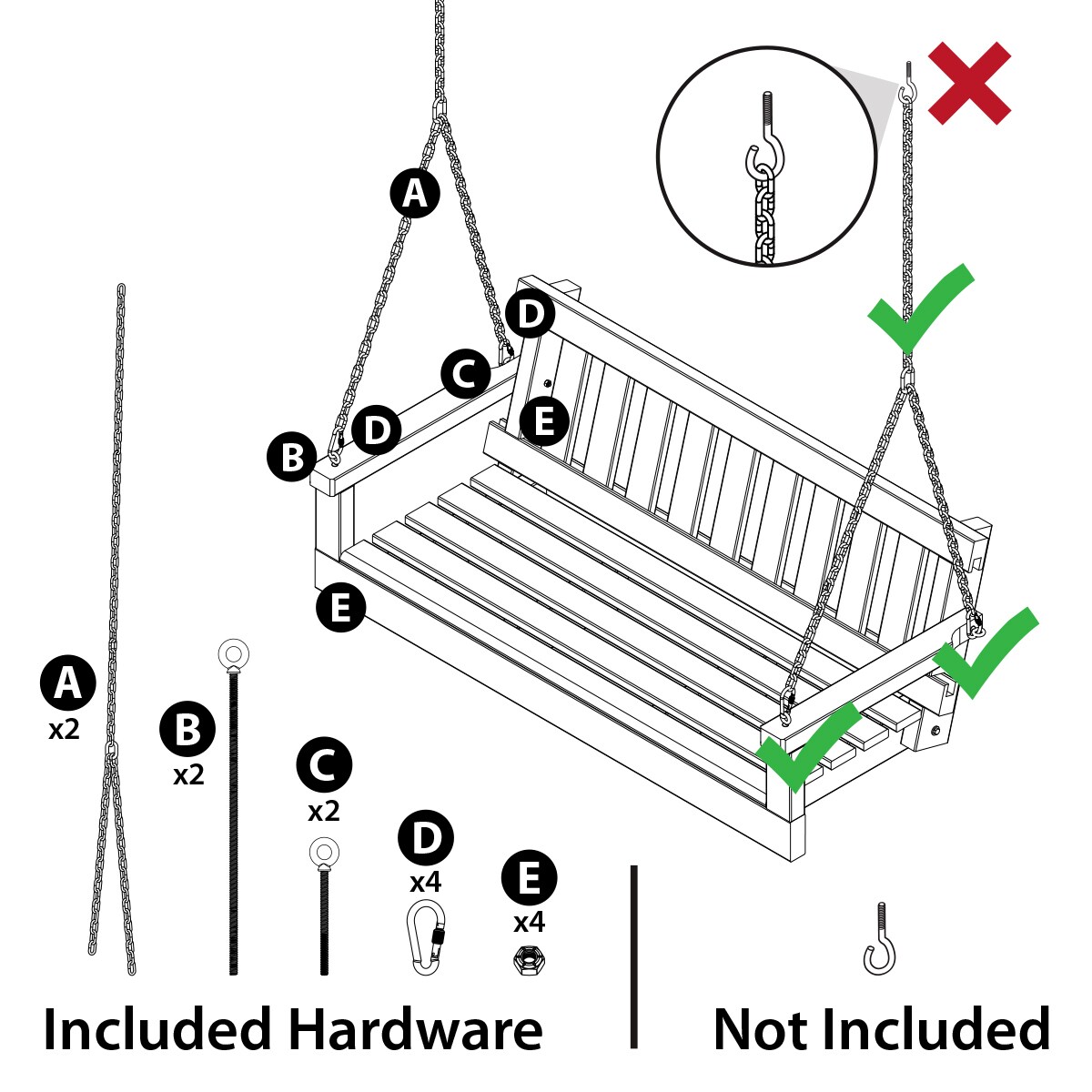 Style Selections 070469 Swing-Gliders - View #13