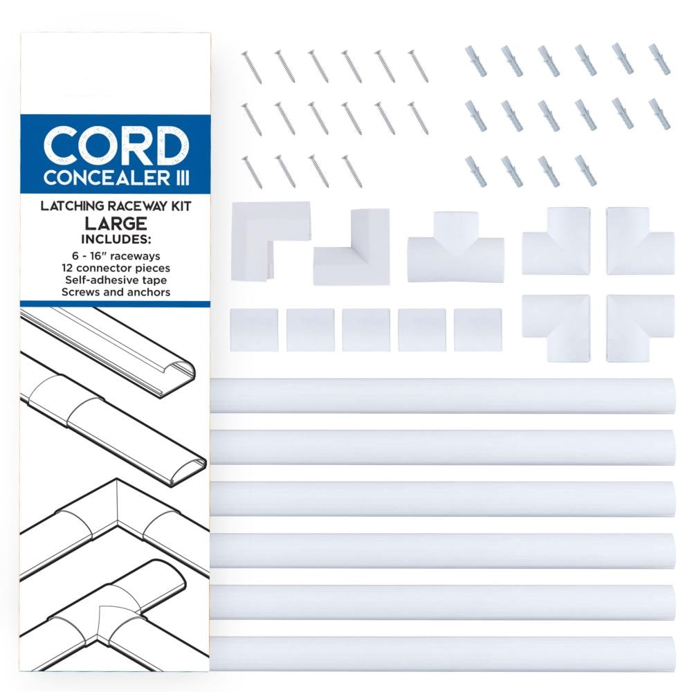 Wiremold CornerMate 5-ft x 2-in PVC White Straight Channel Cord Cover in  the Cord Covers & Organizers department at