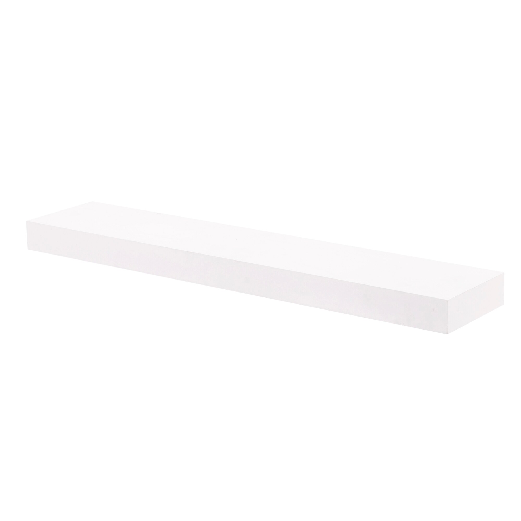 Kiera Grace FN00294-5MC 24-in L x 5-in D x 2-in H White MDF Rectangular Tiered shelf 3 Decorative Shelves