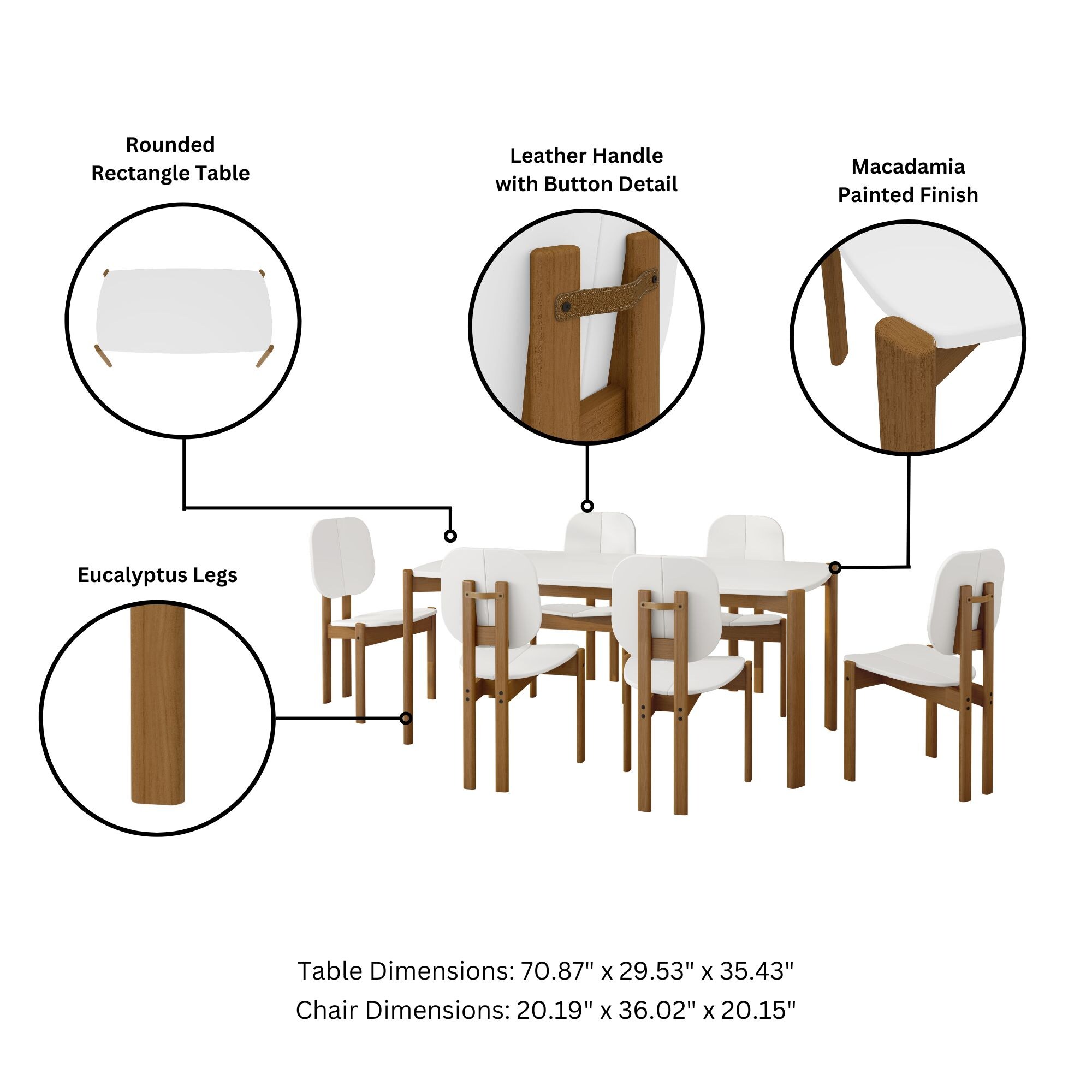 Manhattan Comfort 6-DT-79620-WH Dining-Sets - View #5