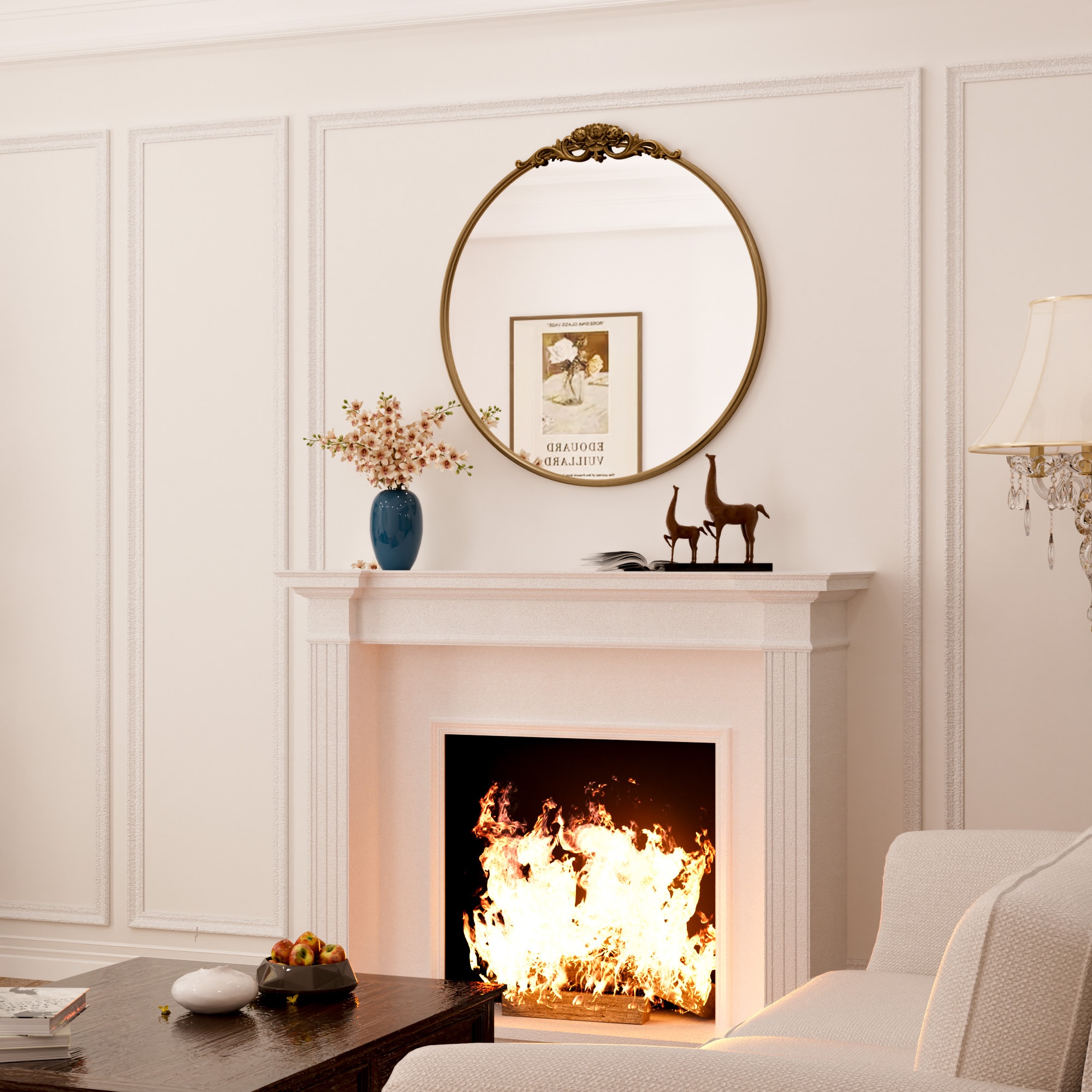 Keonjinn LW-JZ-YXFD-R60-GD Decor-Mirrors - View #2
