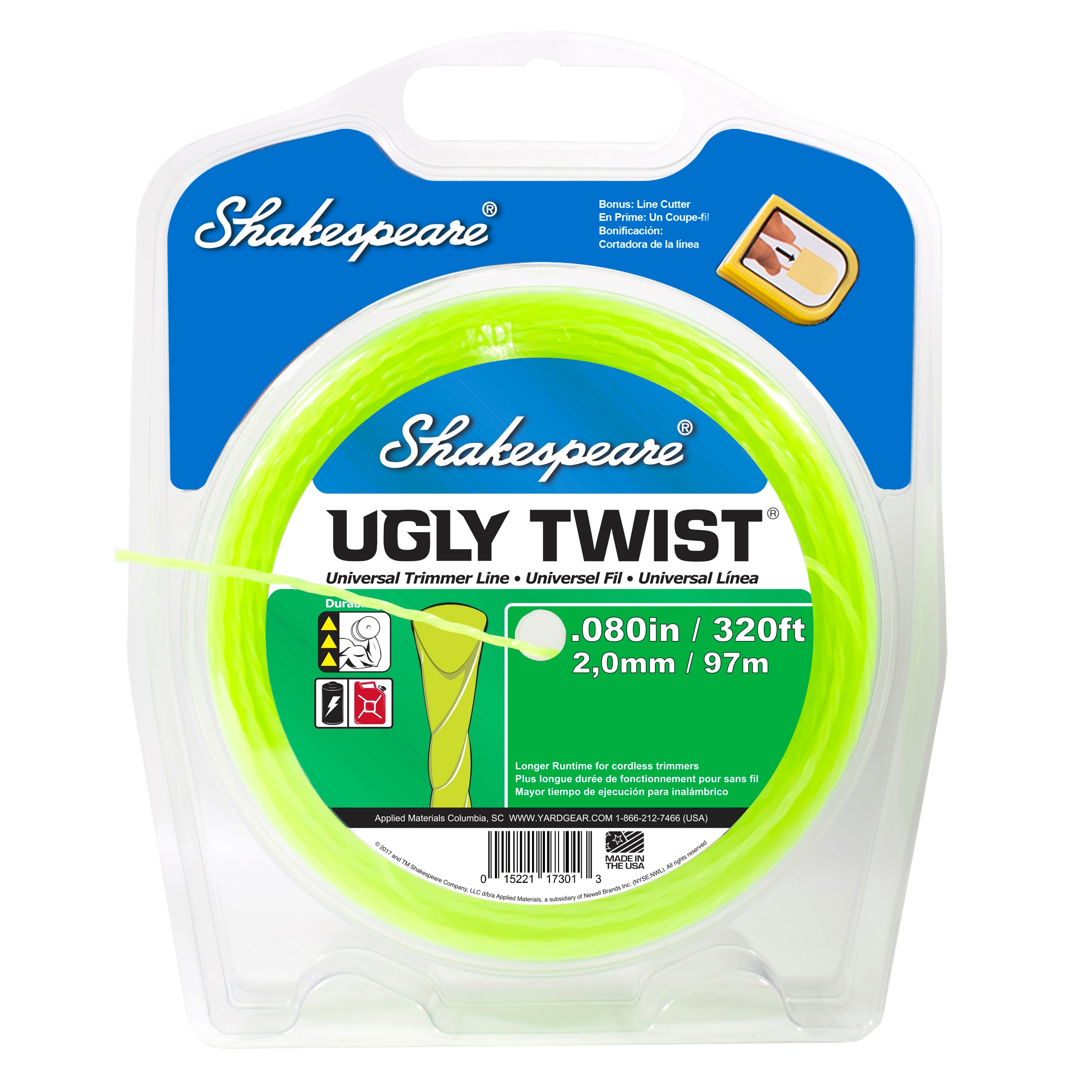 Shakespeare 320-Pack 0.080-in x 320-ft Spooled Trimmer Line in the