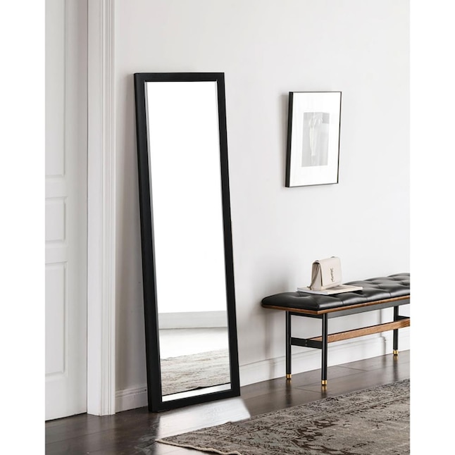 Black Framed Full Length Wall Mirror, Full Length Wall Mirror Dark Wood Frame