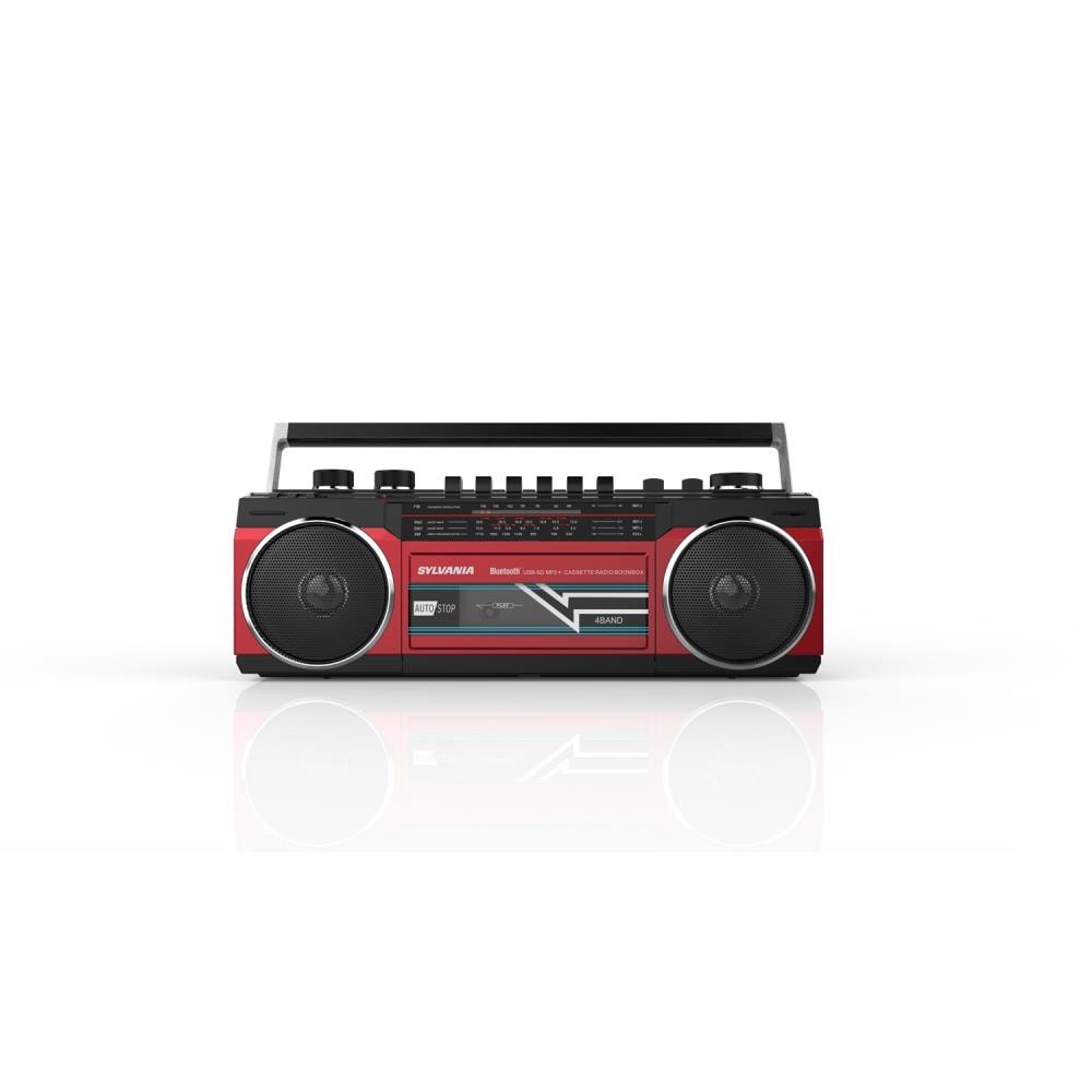 AudioBox RXC-25BT Retrobox Wireless Speaker System w/ Cassette Player, Red