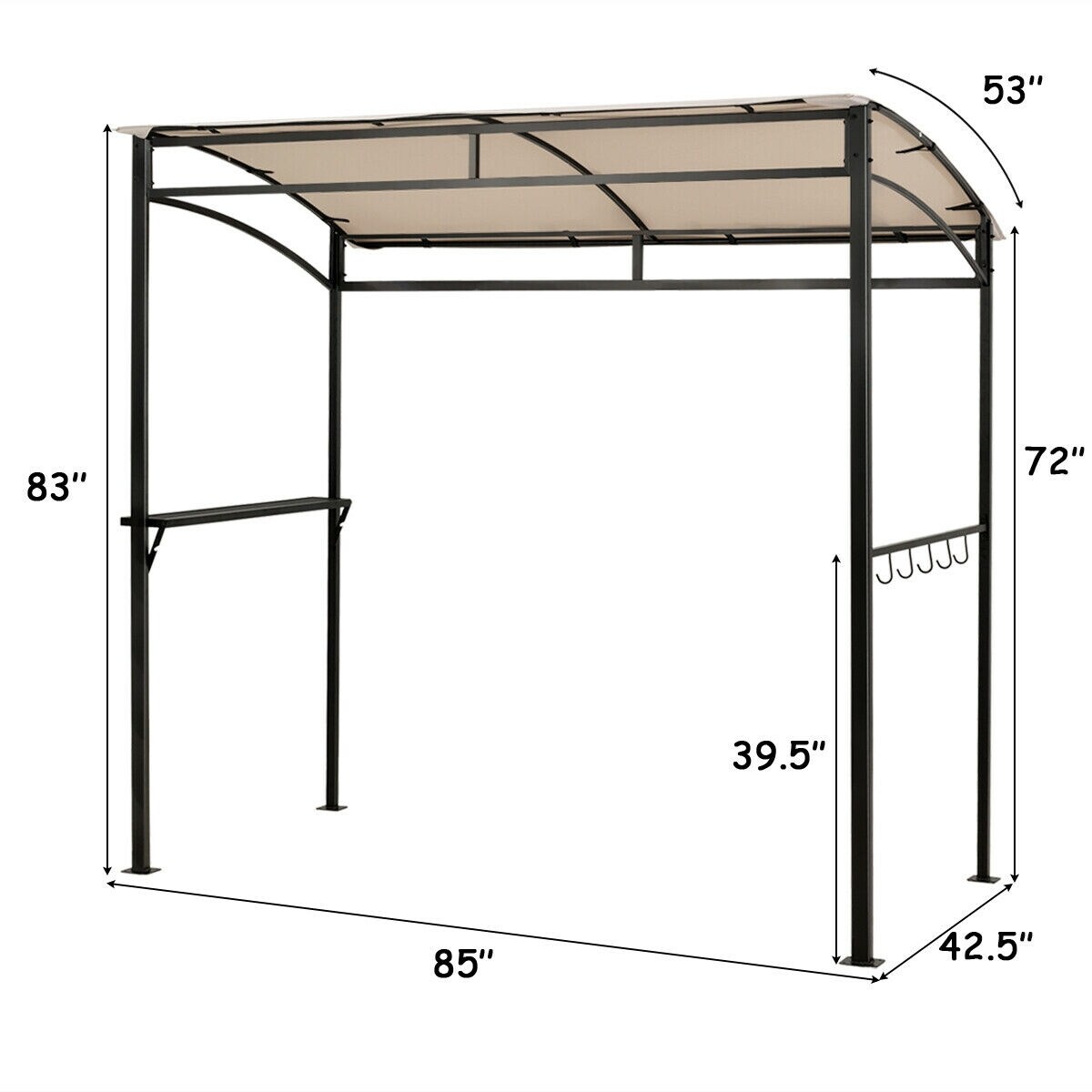 Ayelon CV00061BE Wood-Resin-Gazebos - View #4