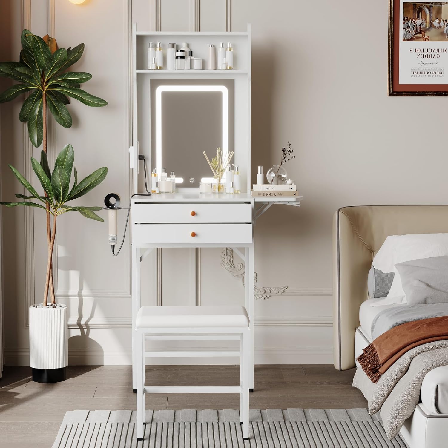 Qeetex LHF-SZT-PHK-34NRRT6G Bedroom-Vanities - View #7