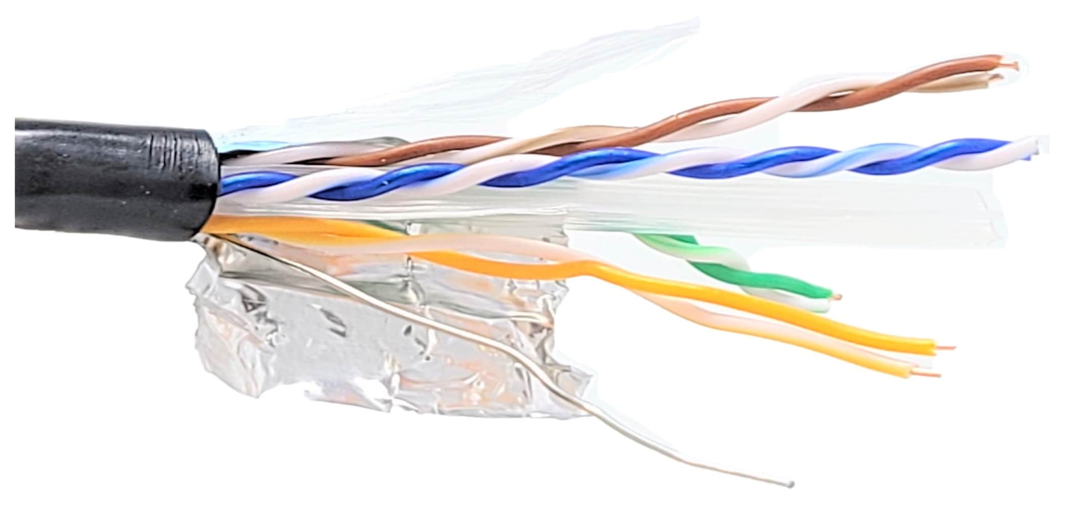 Micro Connectors Outdoor 250-ft 23 Cat 6 4 Communications