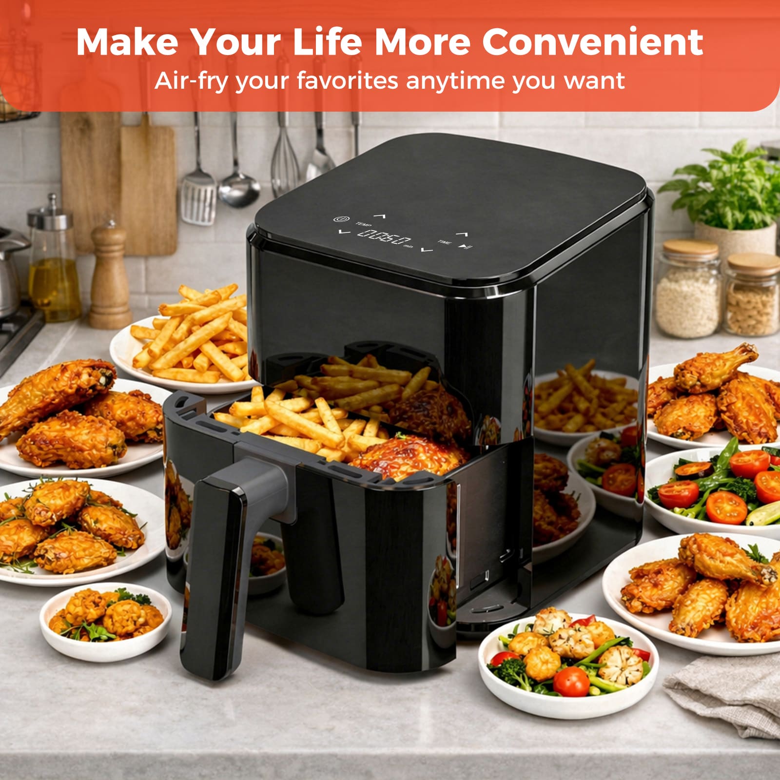 Sweetcrispy L-AH-KZG2725-3BK-RC Air-Fryers - View #3
